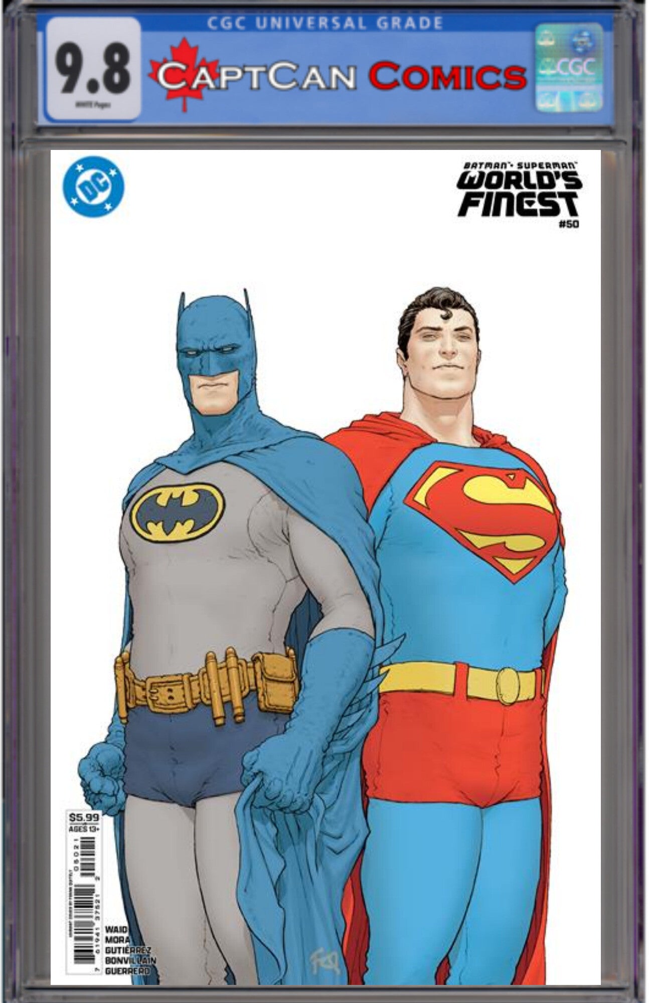 BATMAN SUPERMAN WORLDS FINEST #50 CVR B FRANK QUITELY CARD STOCK VAR