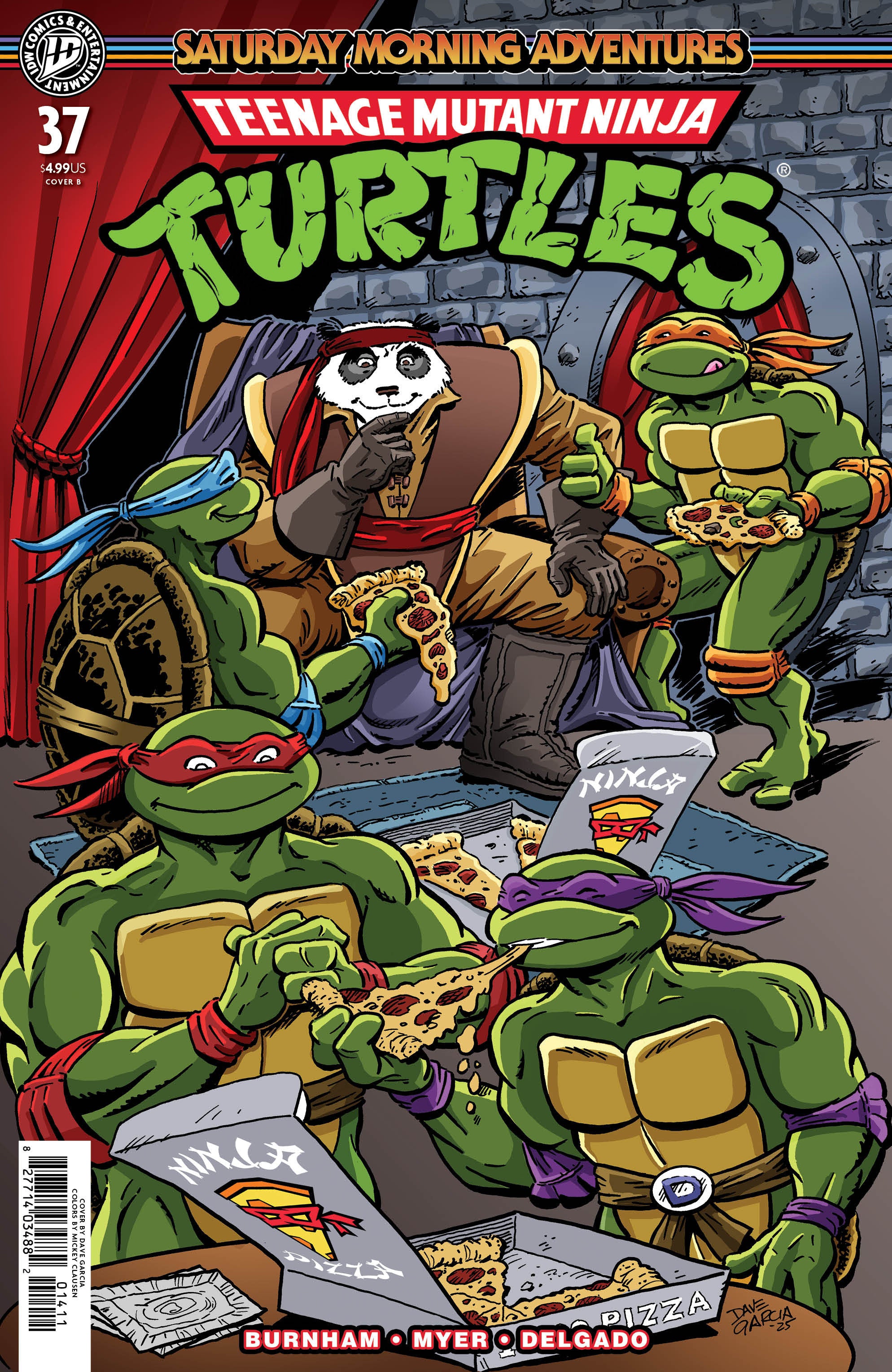 TEENAGE MUTANT NINJA TURTLES: SATURDAY MORNING ADVENTURES #37 VARIANT B (DAVE GARCIA)