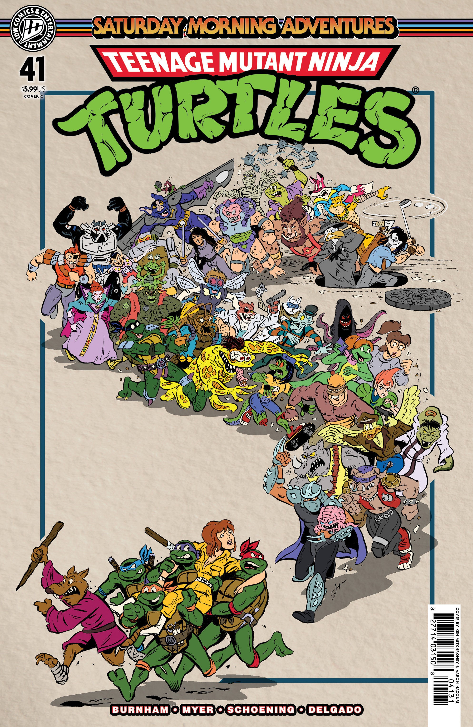 TEENAGE MUTANT NINJA TURTLES: SATURDAY MORNING ADVENTURES #41 VARIANT C (MITCHRONEY)