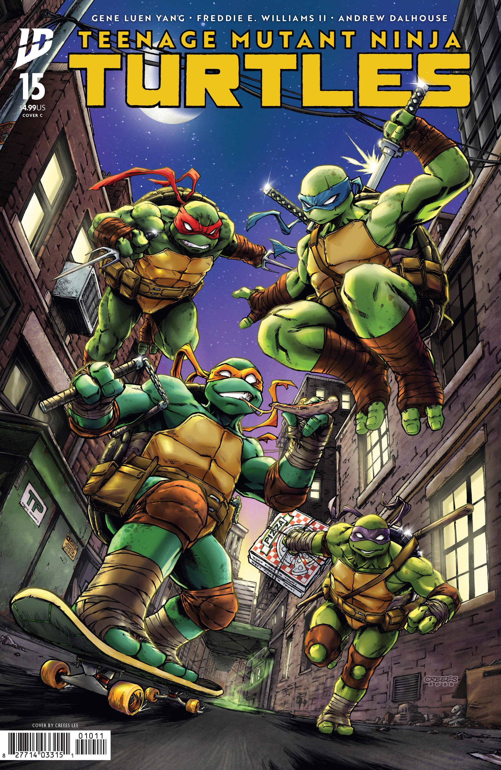 TEENAGE MUTANT NINJA TURTLES #15 VARIANT C (CREEES LEE)