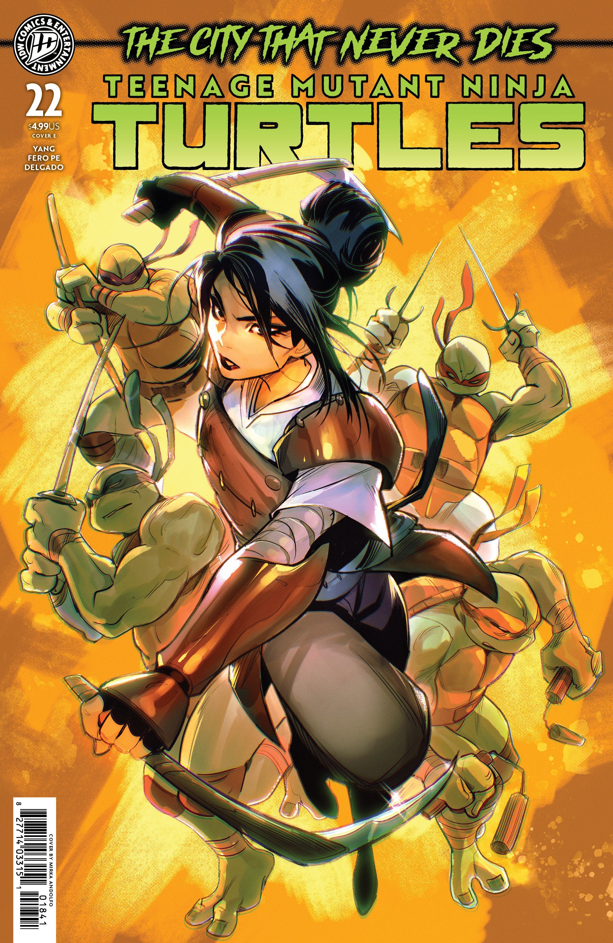 TEENAGE MUTANT NINJA TURTLES #22 VARIANT E (ANDOLFO)