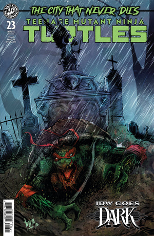 TEENAGE MUTANT NINJA TURTLES #23 VARIANT E (DAMIEN WORM IDW GOES DARK VARIANT)