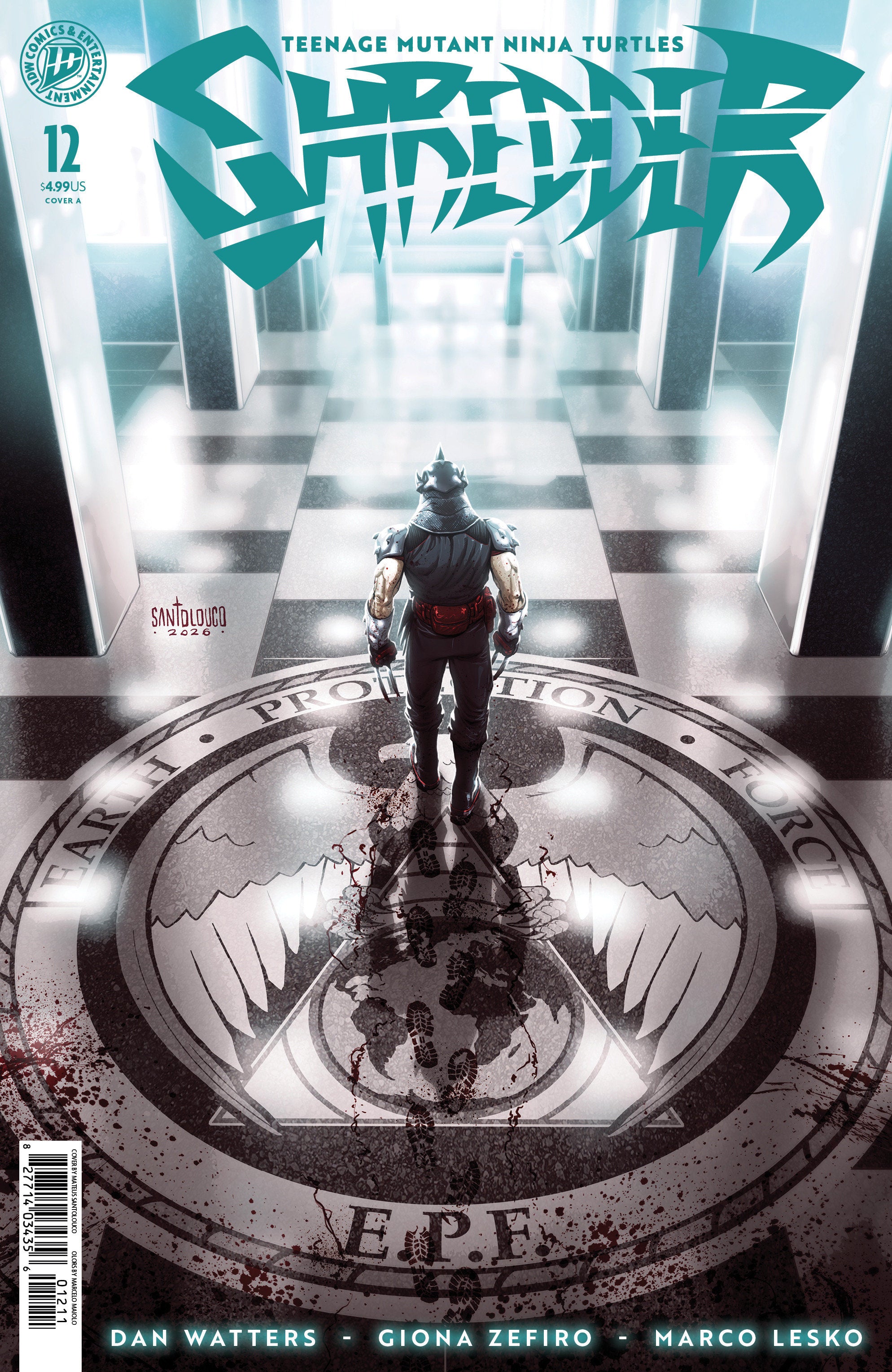 TEENAGE MUTANT NINJA TURTLES: SHREDDER #12 COVER A (SANTOLOUCO)