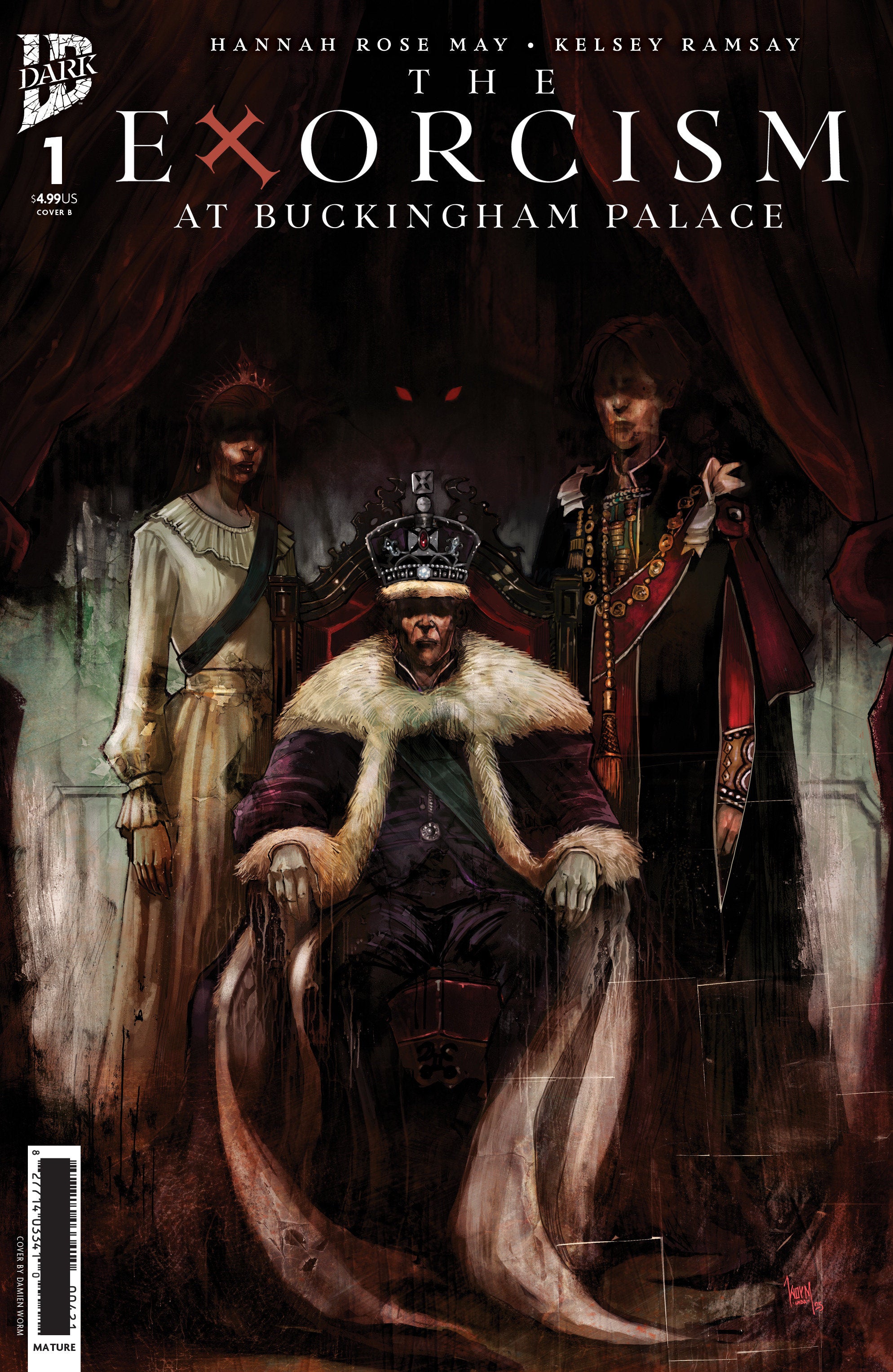 THE EXORCISM AT BUCKINGHAM PALACE #1 VARIANT B (DAMIEN WORM)