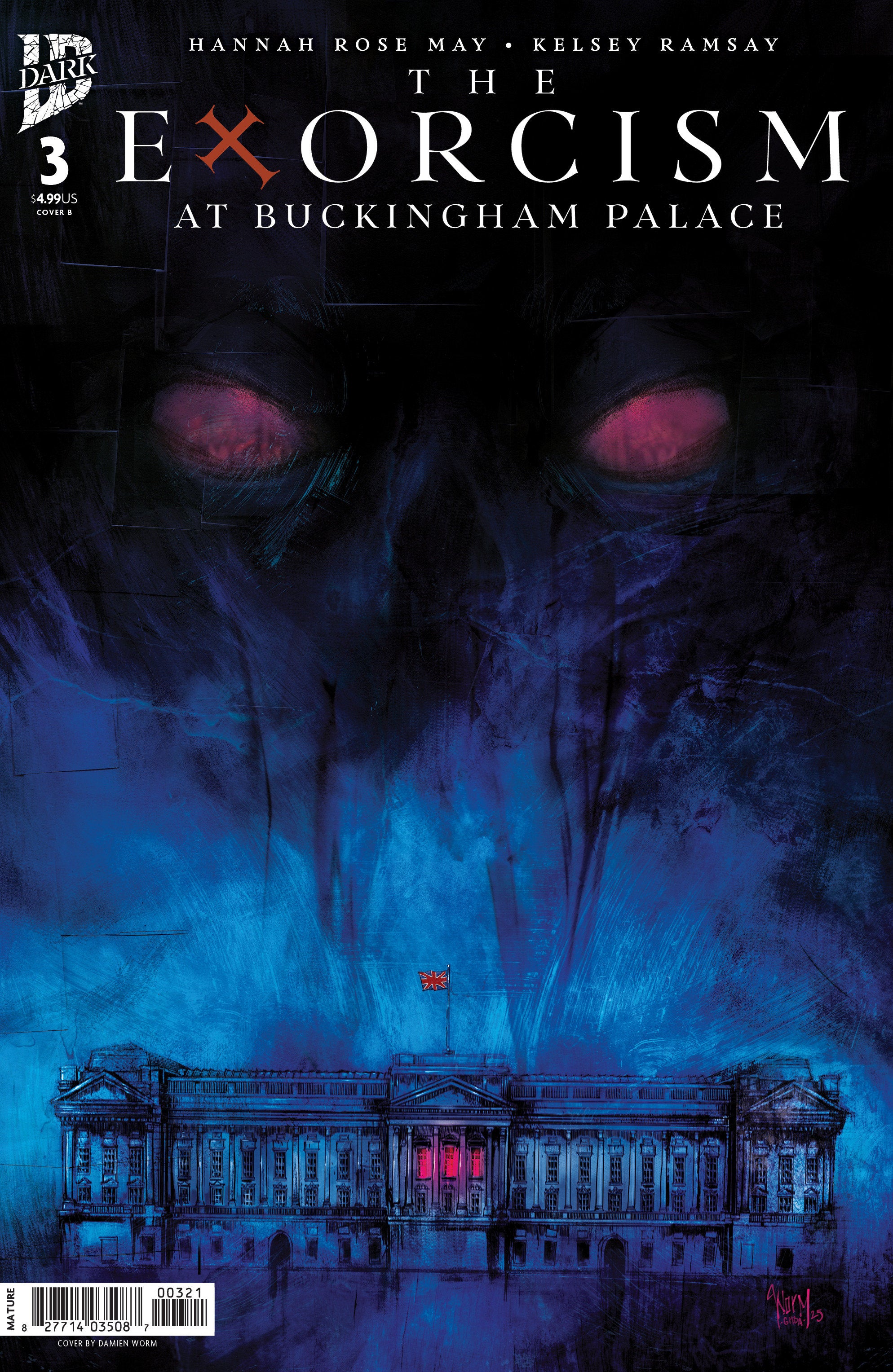 THE EXORCISM AT BUCKINGHAM PALACE #3 VARIANT B (DAMIEN WORM)