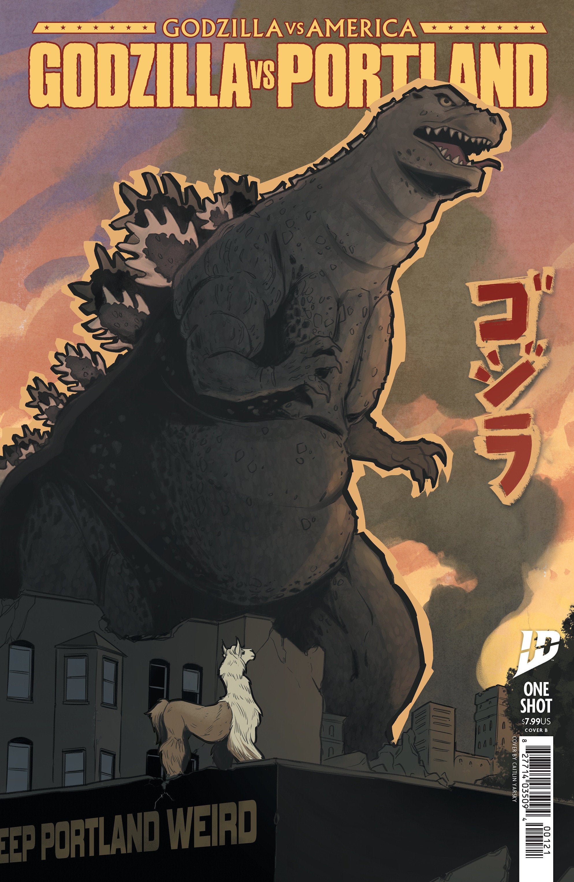 GODZILLA VS. AMERICA: PORTLAND VARIANT B (YARSKY)