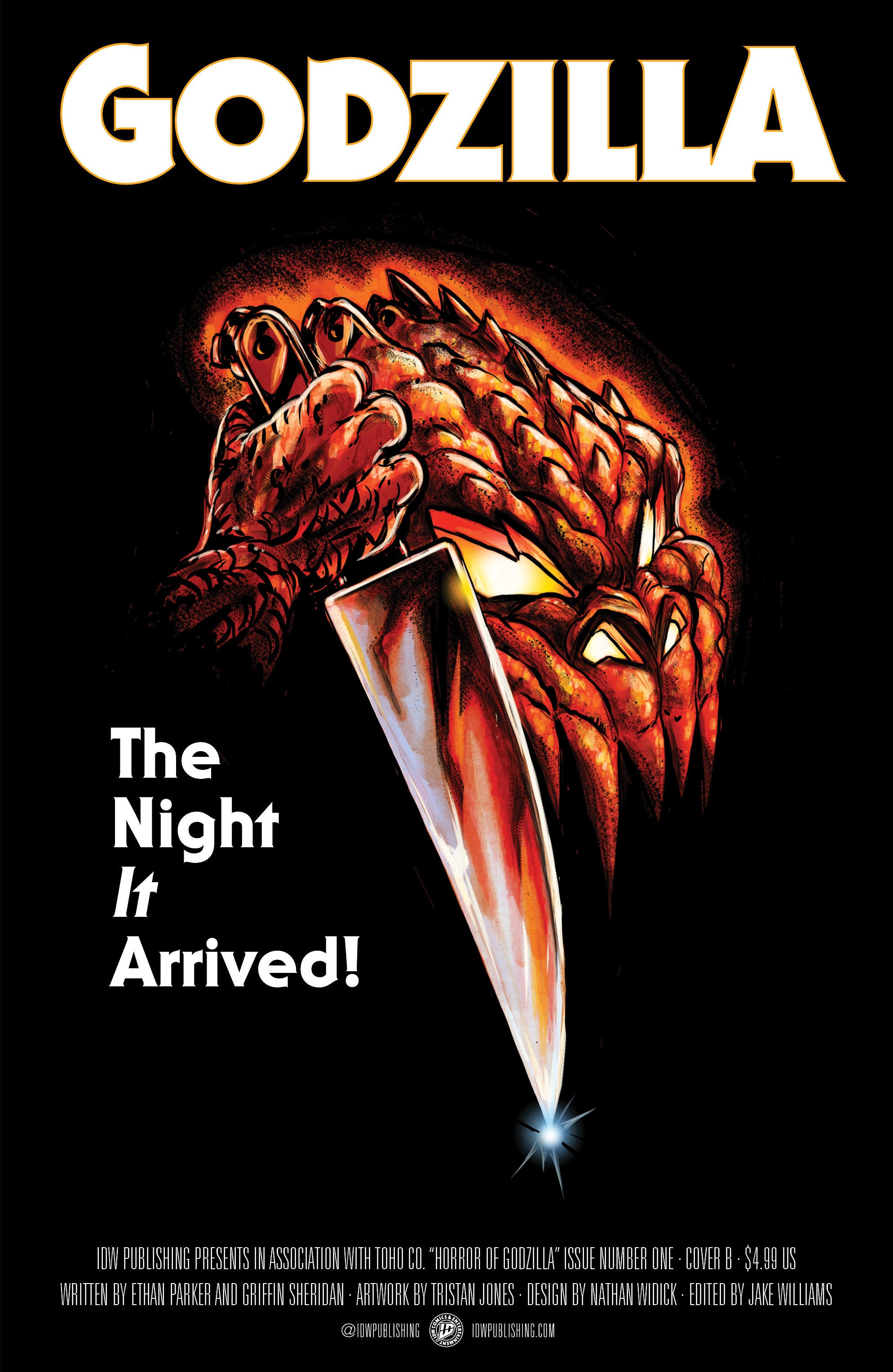 THE HORROR OF GODZILLA [KAI-SEI ERA] #1 VARIANT B (TUNICA MOVIE HOMAGE COVER)
