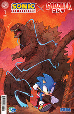 SONIC THE HEDGEHOG X GODZILLA #1 COVER A (LAWRENCE) thumbnail