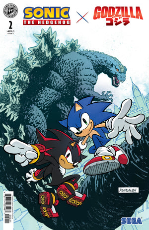 SONIC THE HEDGEHOG X GODZILLA #2 VARIANT B (CATALAN)