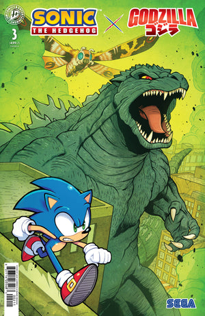 SONIC THE HEDGEHOG X GODZILLA #3 COVER A (LAWRENCE)