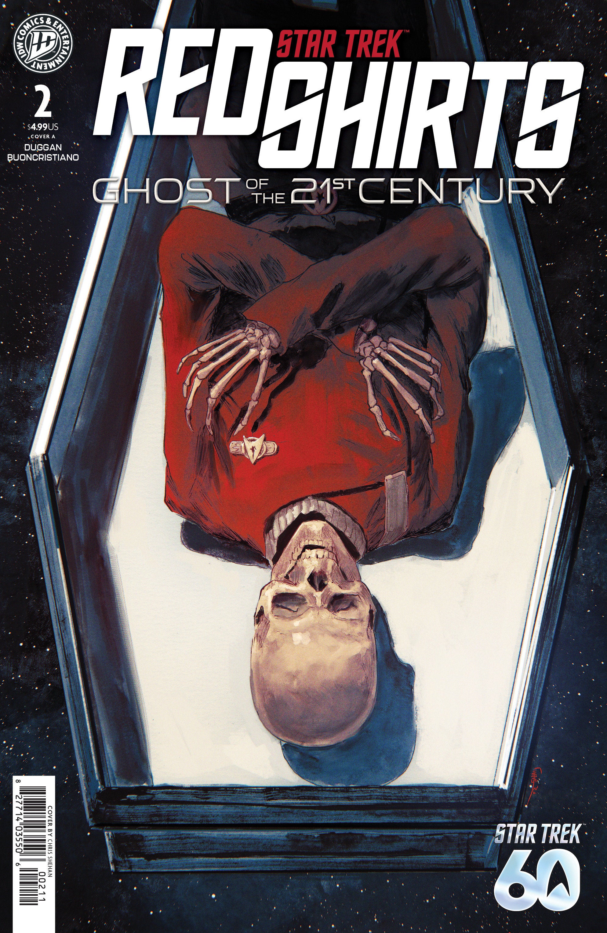 STAR TREK: RED SHIRTS--GHOST OF THE 21ST CENTURY #2 COVER A (SHEHAN)