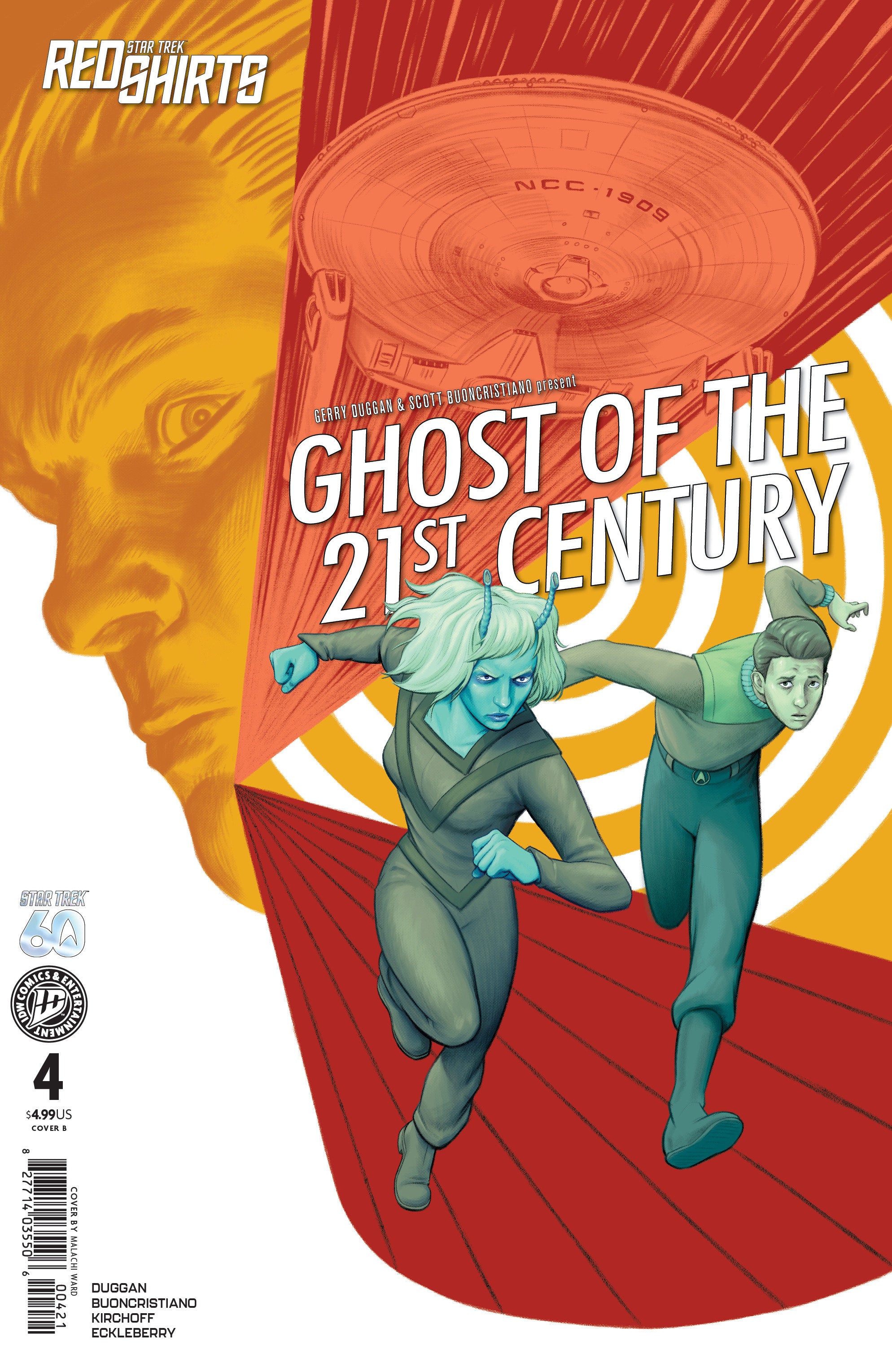 STAR TREK: RED SHIRTS--GHOST OF THE 21ST CENTURY #4 VARIANT B (WARD)