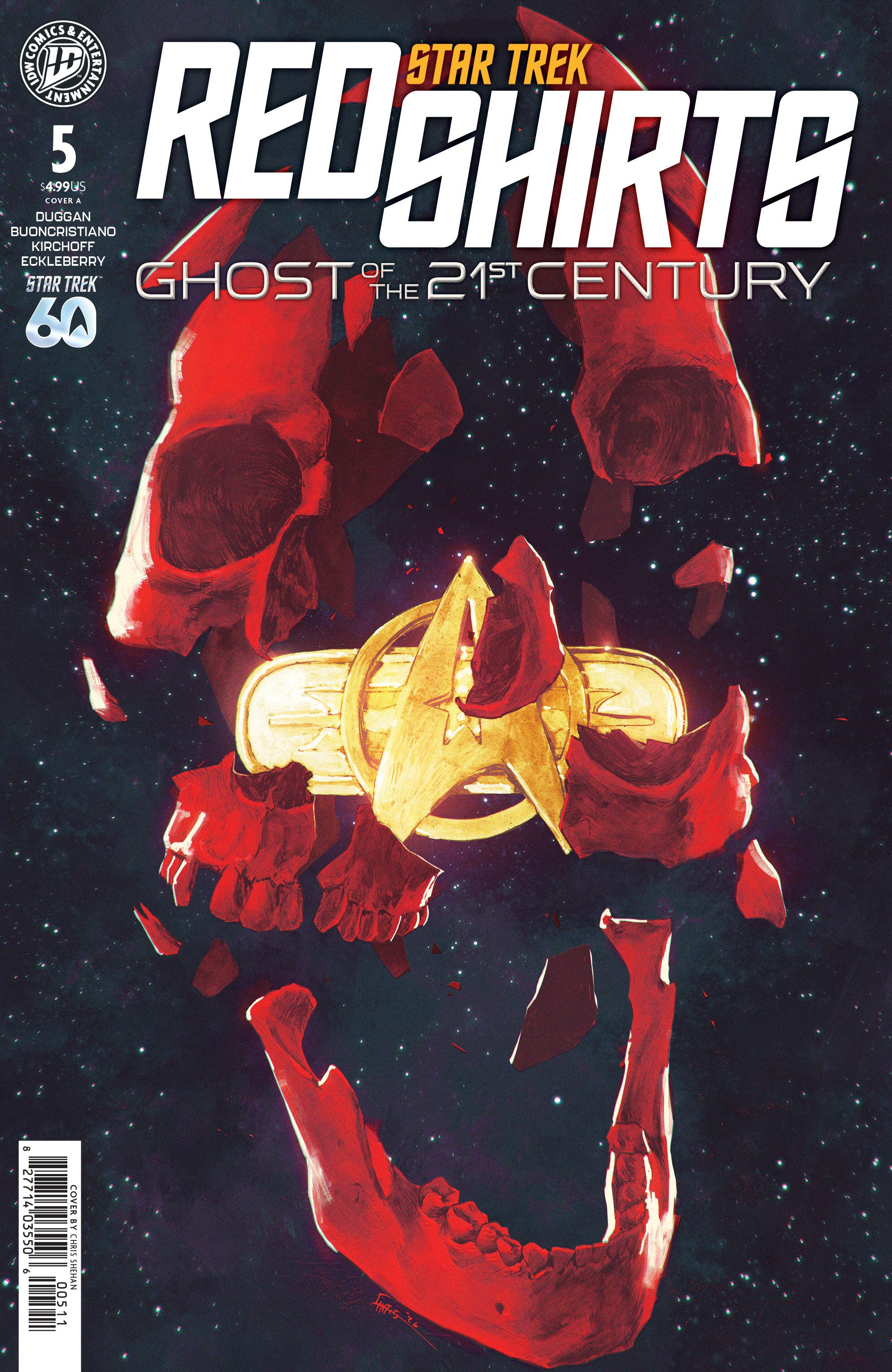 STAR TREK: RED SHIRTS--GHOST OF THE 21ST CENTURY #5 COVER A (SHEHAN)