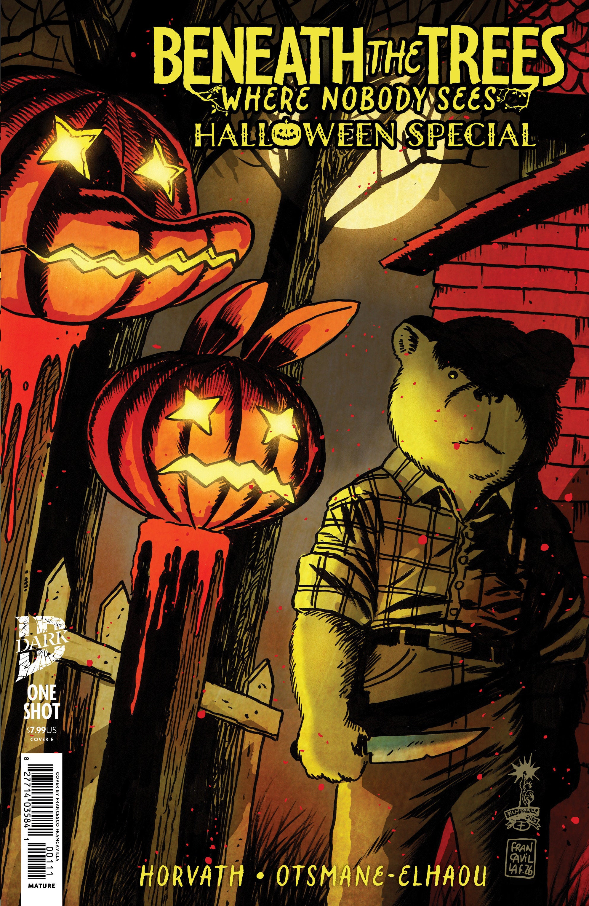 BENEATH THE TREES WHERE NOBODY SEES HALLOWEEN SPECIAL VARIANT E (FRANCAVILLA IDW GOES DARK VARIANT)