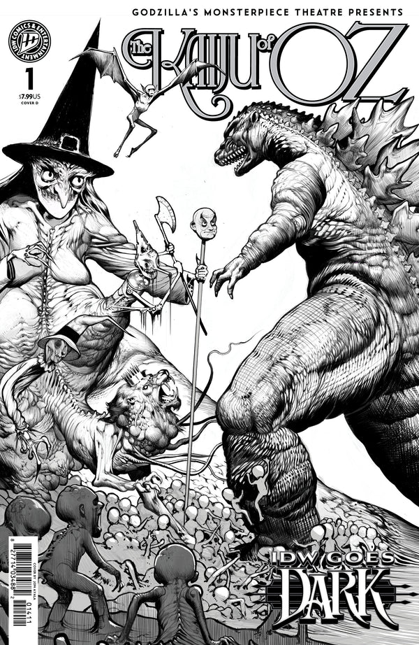 GODZILLAS MONSTERPIECE THEATRE PRESENTS: THE KAIJU OF OZ VARIANT D (AYALA IDW GOES DARK VARIANT)