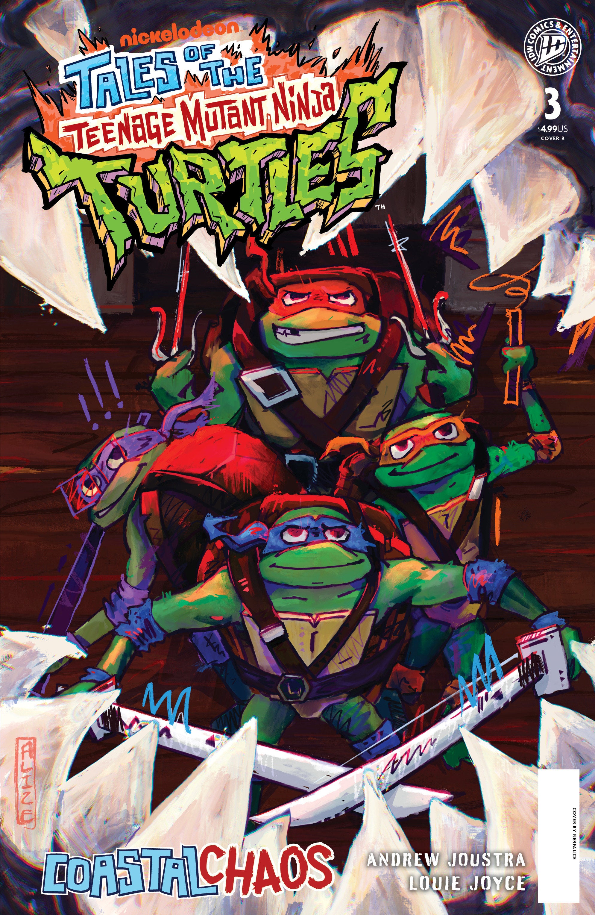 TALES OF THE TEENAGE MUTANT NINJA TURTLES: COASTAL CHAOS #3 VARIANT B (NERFALICE)