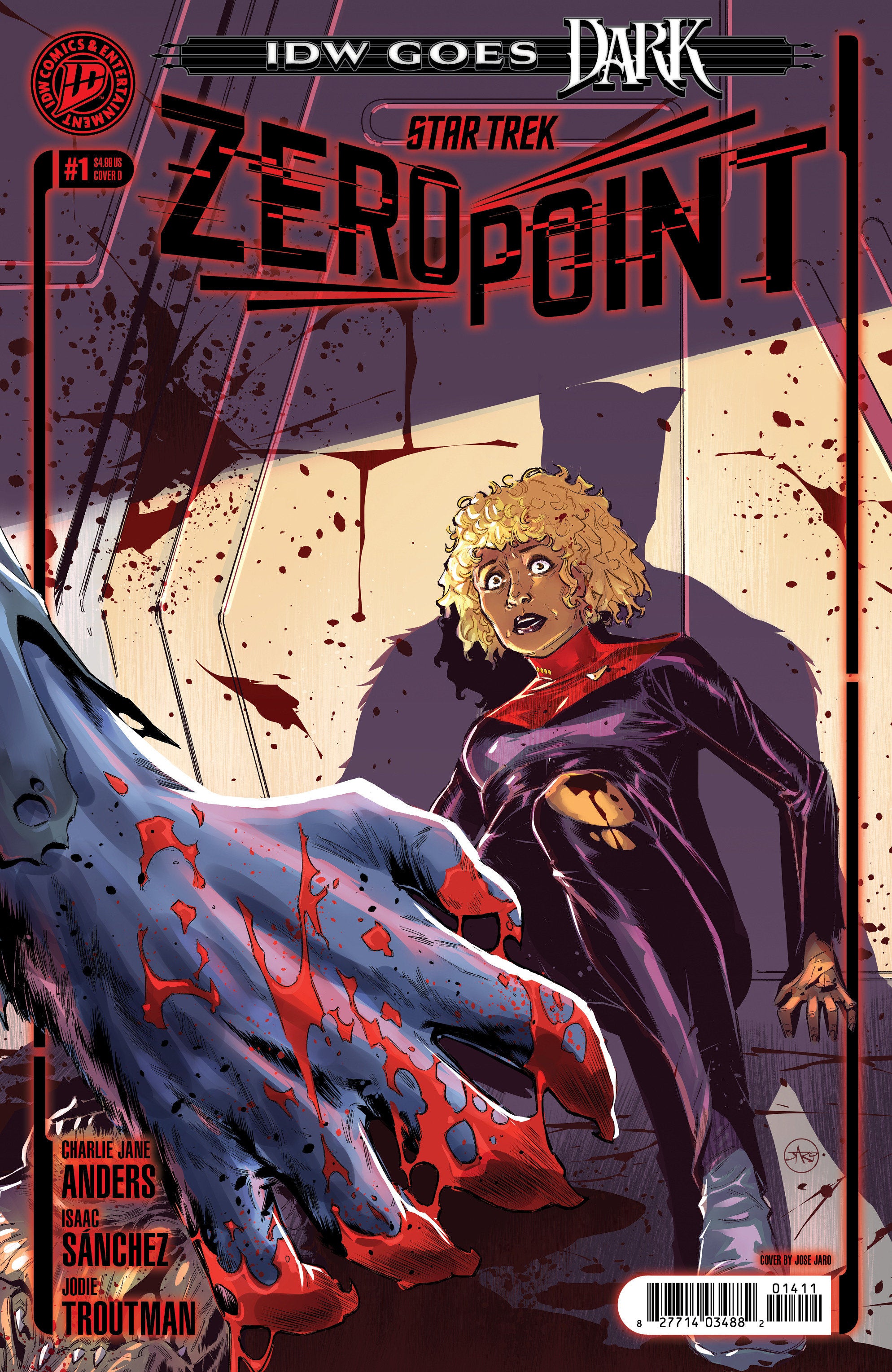 STAR TREK: ZERO POINT #1 VARIANT D (JARO IDW GOES DARK VARIANT)