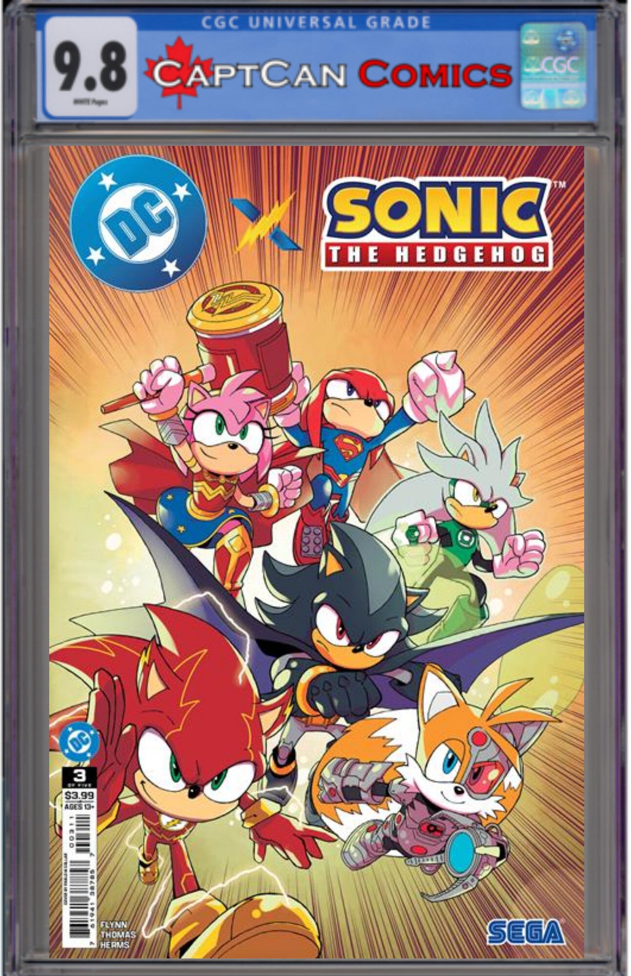 DC X SONIC THE HEDGEHOG #3 (OF 5) CVR A PABLO M COLLAR