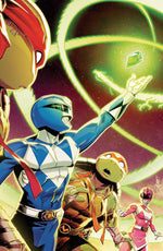 MIGHTY MORPHIN POWER RANGERS/TEENAGE MUTANT NINJA TURTLES III #4 D VARIANT (FULL ART, FOIL, ZONNO) thumbnail
