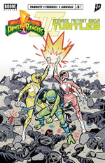 MIGHTY MORPHIN POWER RANGERS/TEENAGE MUTANT NINJA TURTLES III #5 B VARIANT (DRESSED, BA) thumbnail