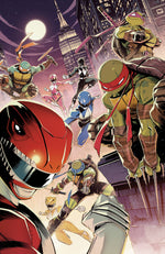 MIGHTY MORPHIN POWER RANGERS/TEENAGE MUTANT NINJA TURTLES III #5 C FOIL VARIANT (FULL ART, FOIL, ZONNO) thumbnail
