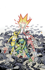 MIGHTY MORPHIN POWER RANGERS/TEENAGE MUTANT NINJA TURTLES III #5 K UNLIMITED VARIANT (FULL ART, BA) thumbnail