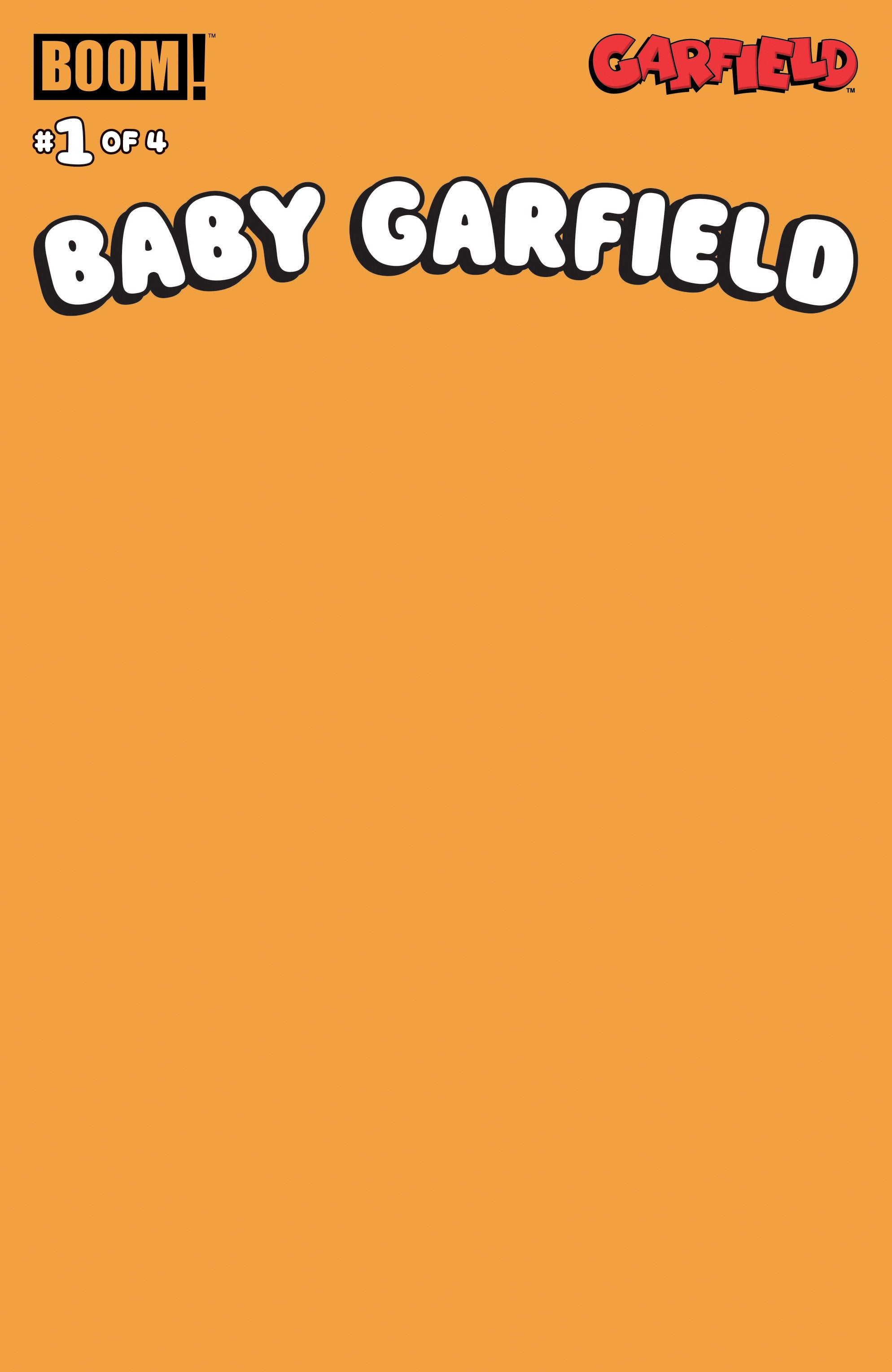 BABY GARFIELD #1 D BLANK SKETCH ORANGE VARIANT (DRESSED, SKETCH)