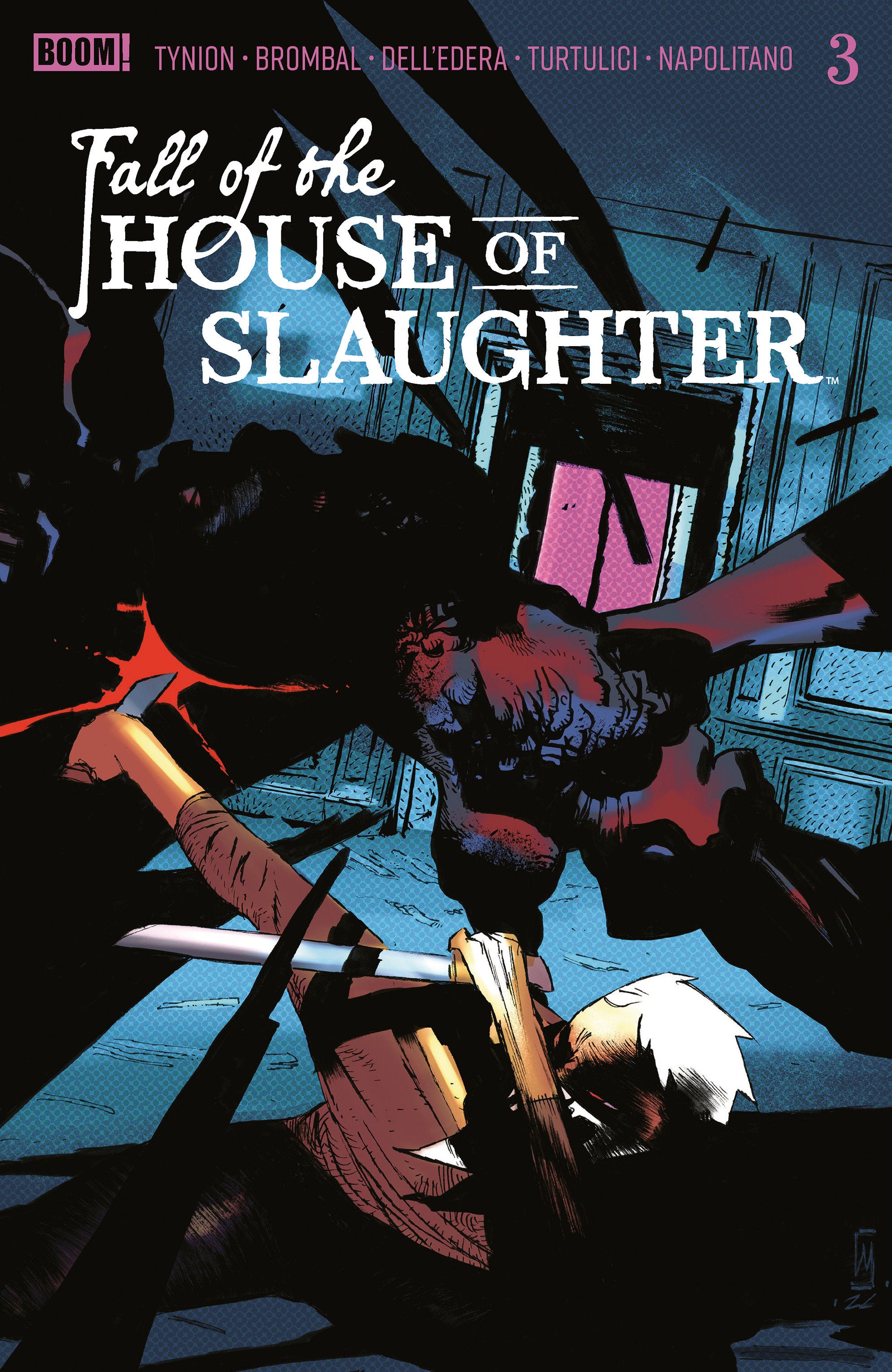FALL OF THE HOUSE OF SLAUGHTER #3 B MAIN (DRESSED, DELL'EDERA)