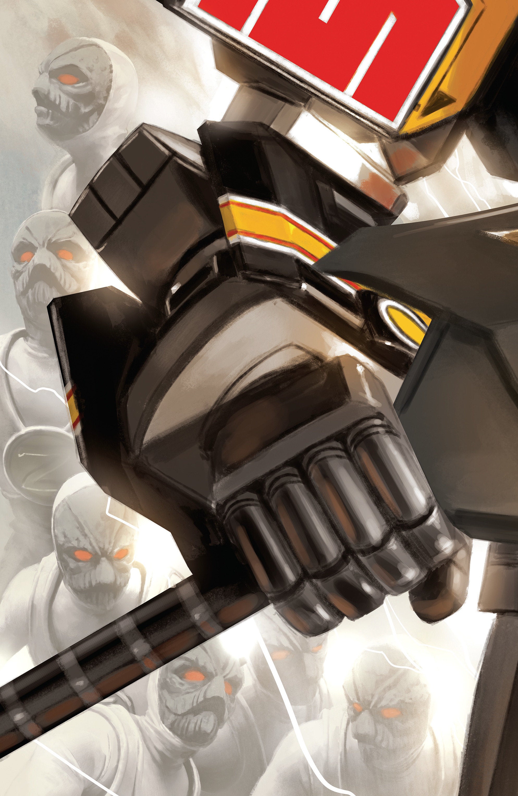 MIGHTY MORPHIN POWER RANGERS (2026) #4 C MEGAZORD CARD STOCK CONNECTING VARIANT (FULL ART, MERCADO)