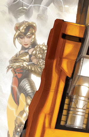 MIGHTY MORPHIN POWER RANGERS (2026) #7 C MEGAZORD CARD STOCK CONNECTING VARIANT (FULL ART, MERCADO)