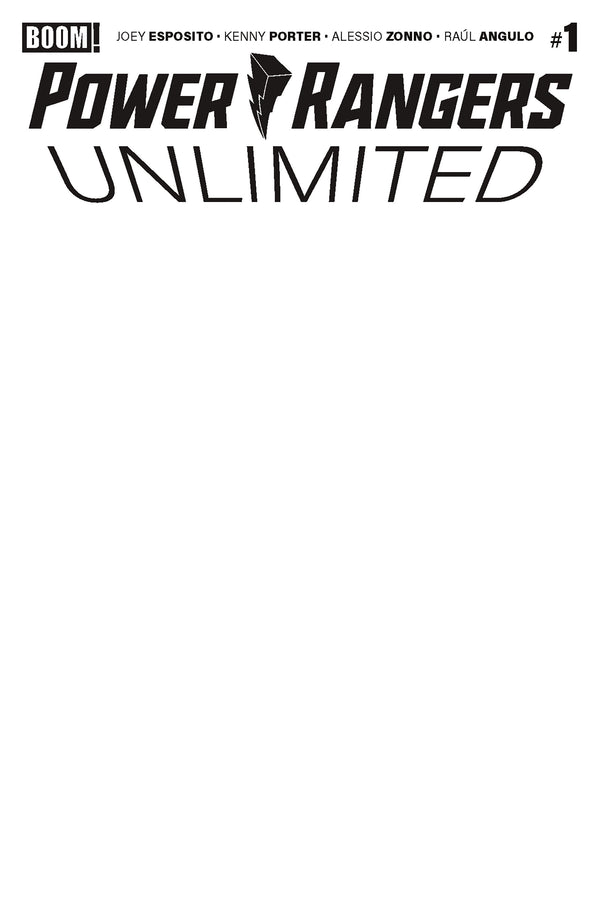 POWER RANGERS UNLIMITED #1 D BLANK SKETCH VARIANT