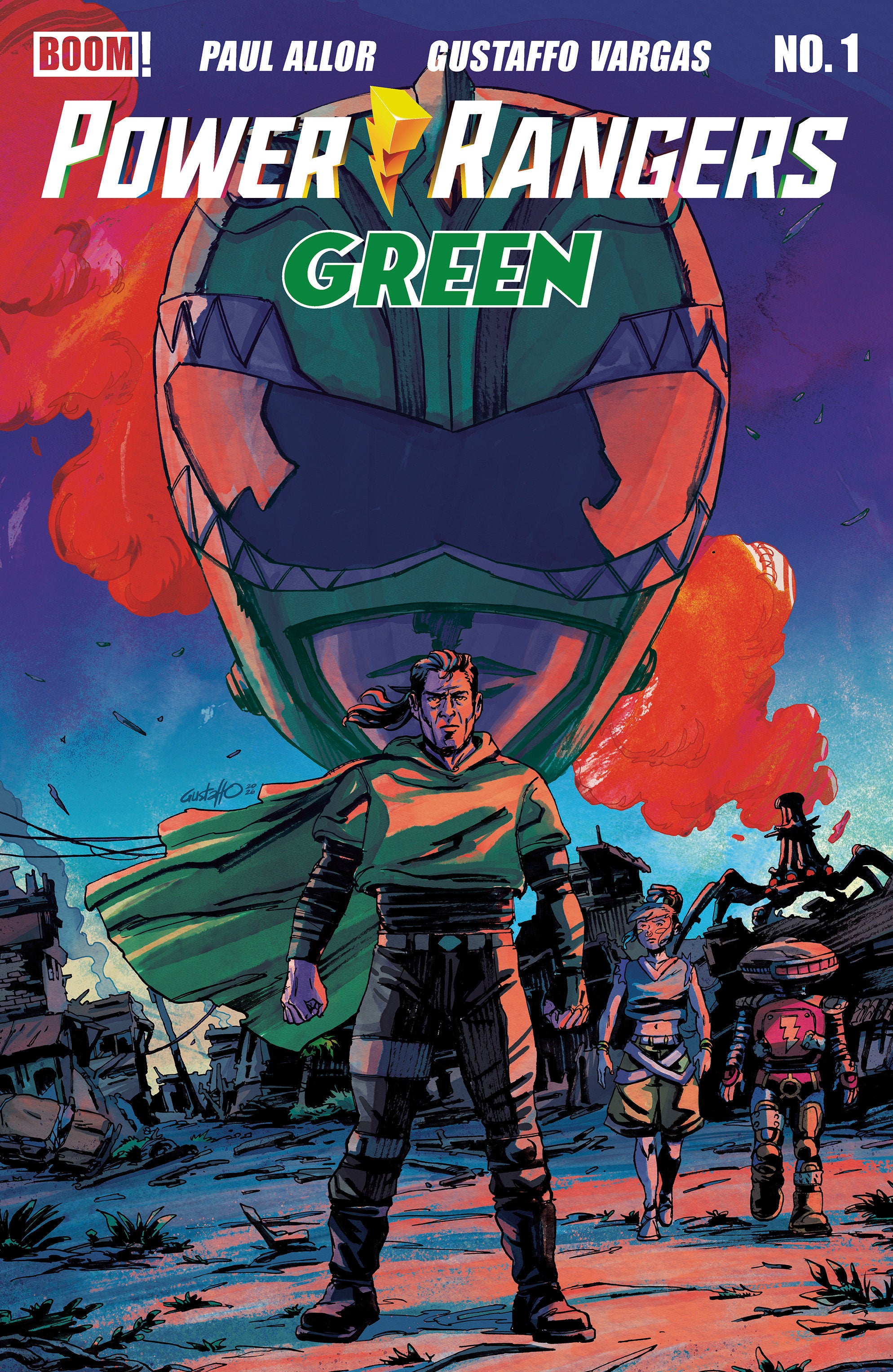 POWER RANGERS GREEN #1 B VARIANT (DRESSED, VARGAS)