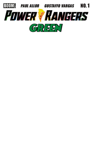 POWER RANGERS GREEN #1 D BLANK SKETCH VARIANT