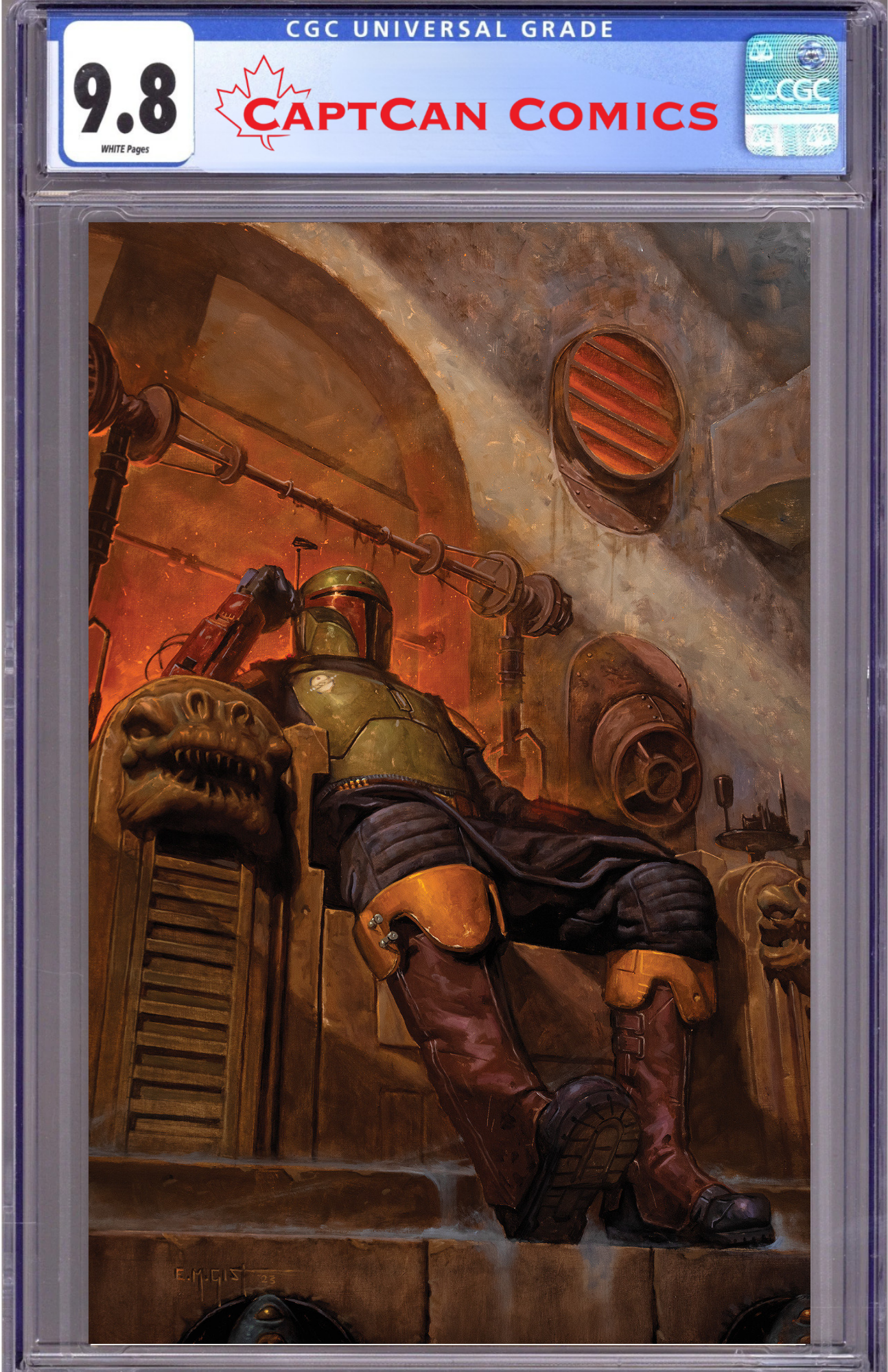 STAR WARS: THE BOOK OF BOBA FETT #1 E.M. GIST VIRGIN VARIANT