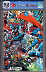 DC MARVEL SUPERMAN SPIDER-MAN #1 (ONE SHOT) CVR O SCOTT KOBLISH SUPERMANS & SPIDER-MANS CARD STOCK VAR thumbnail