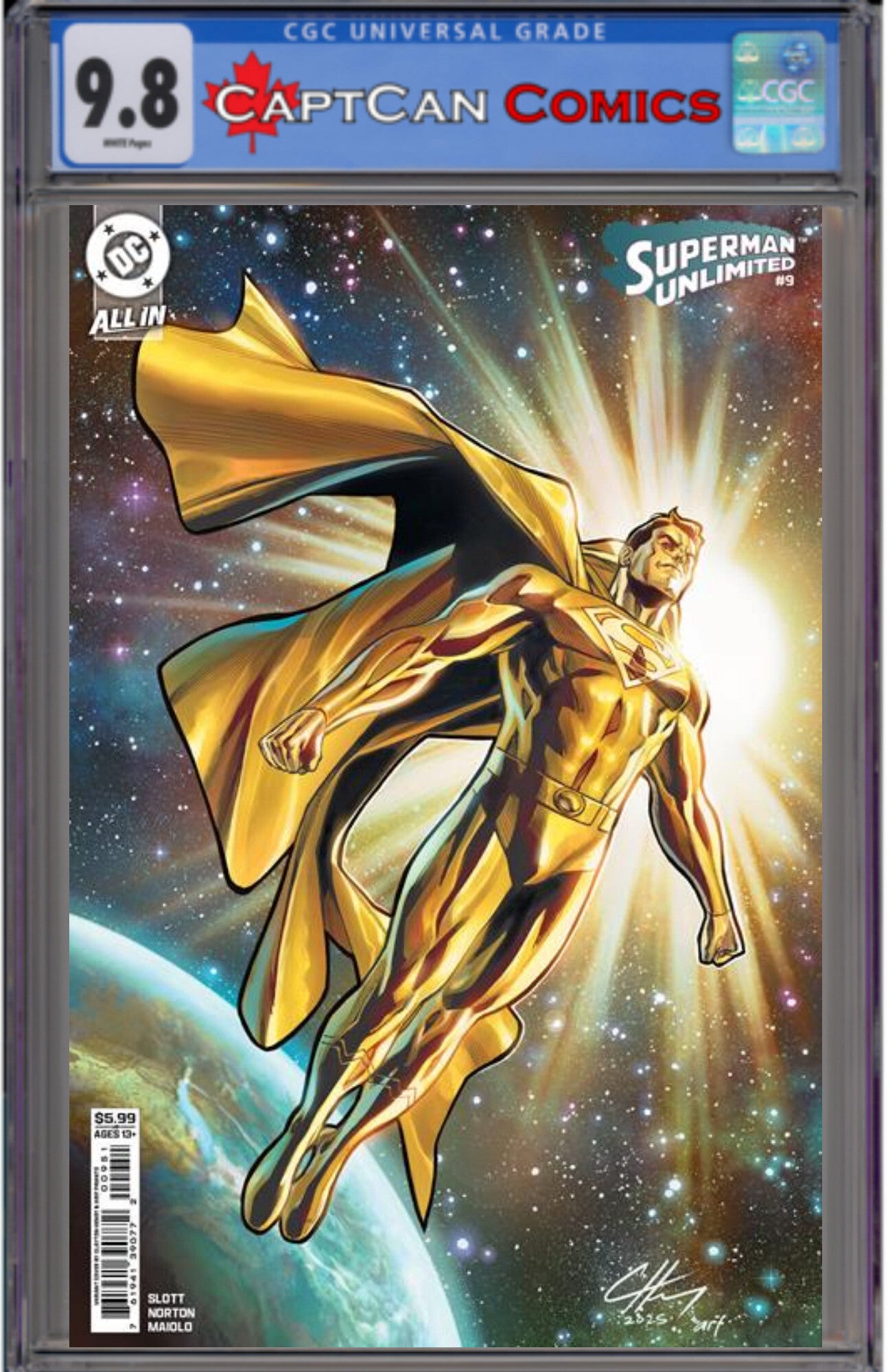 SUPERMAN UNLIMITED #9 CVR E CLAYTON HENRY CARD STOCK VAR