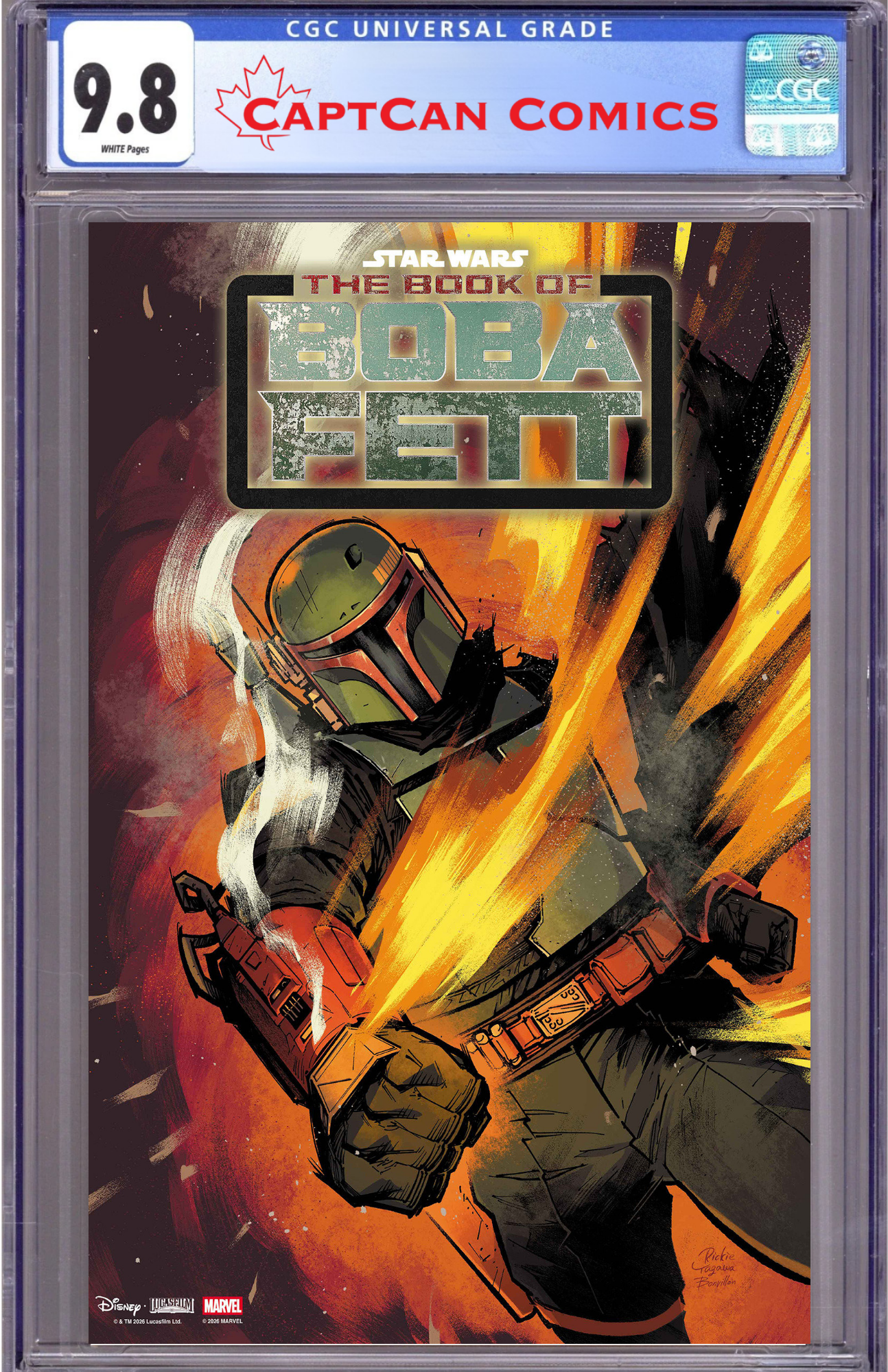STAR WARS: THE BOOK OF BOBA FETT #1 RICKIE YAGAWA FOIL VARIANT