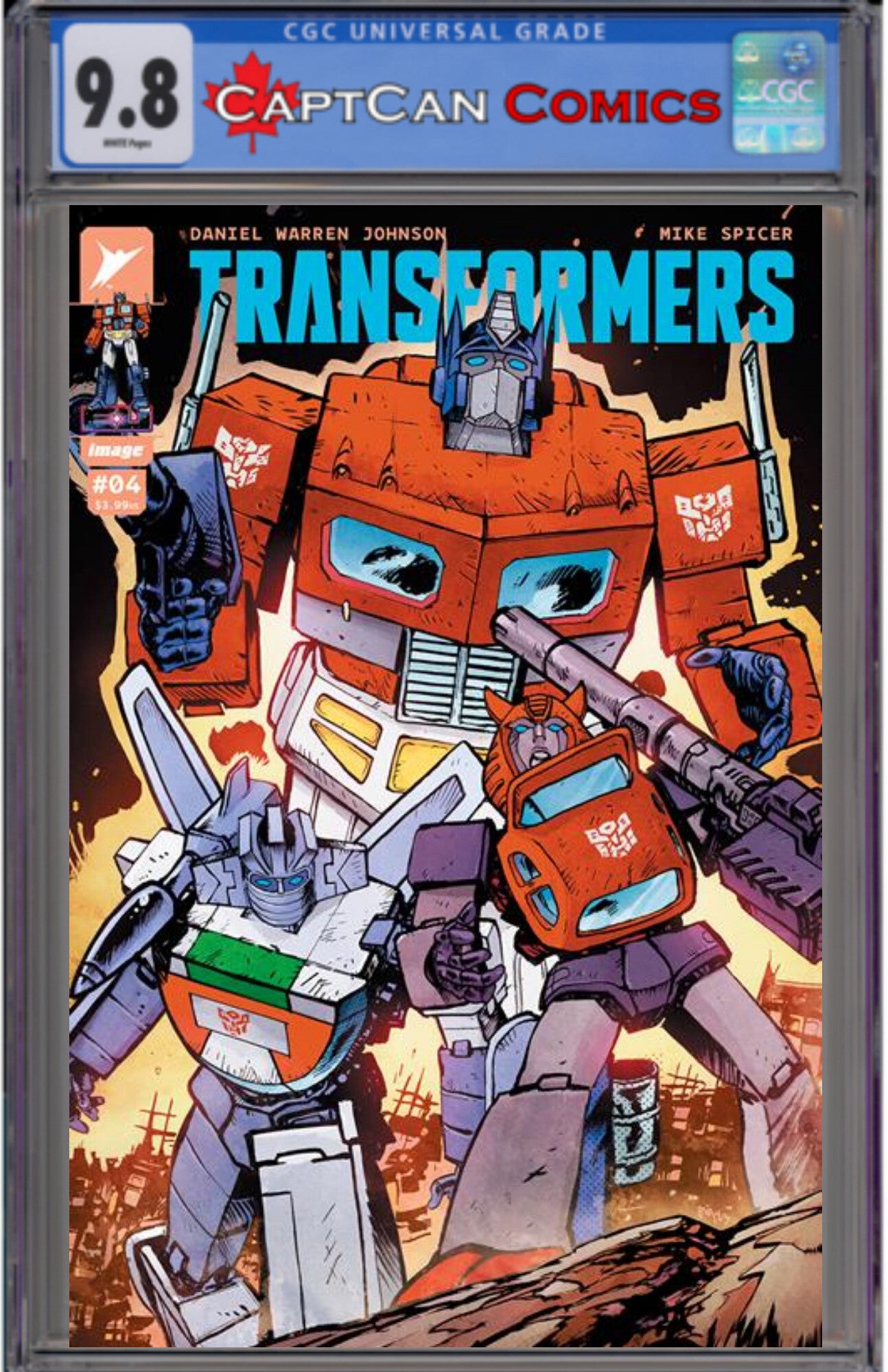 TRANSFORMERS #4 CVR A DANIEL WARREN JOHNSON & MIKE SPICER