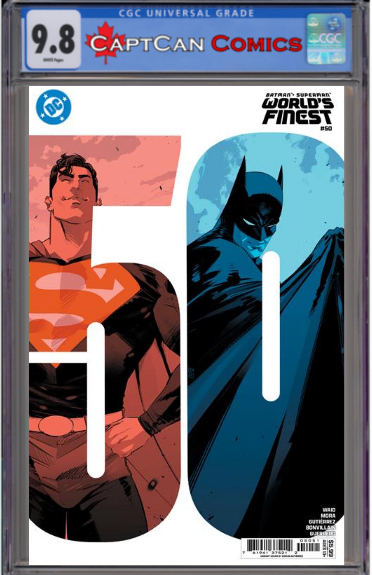 BATMAN SUPERMAN WORLDS FINEST #50 CVR E ADRIAN GUTIERREZ CARD STOCK VAR