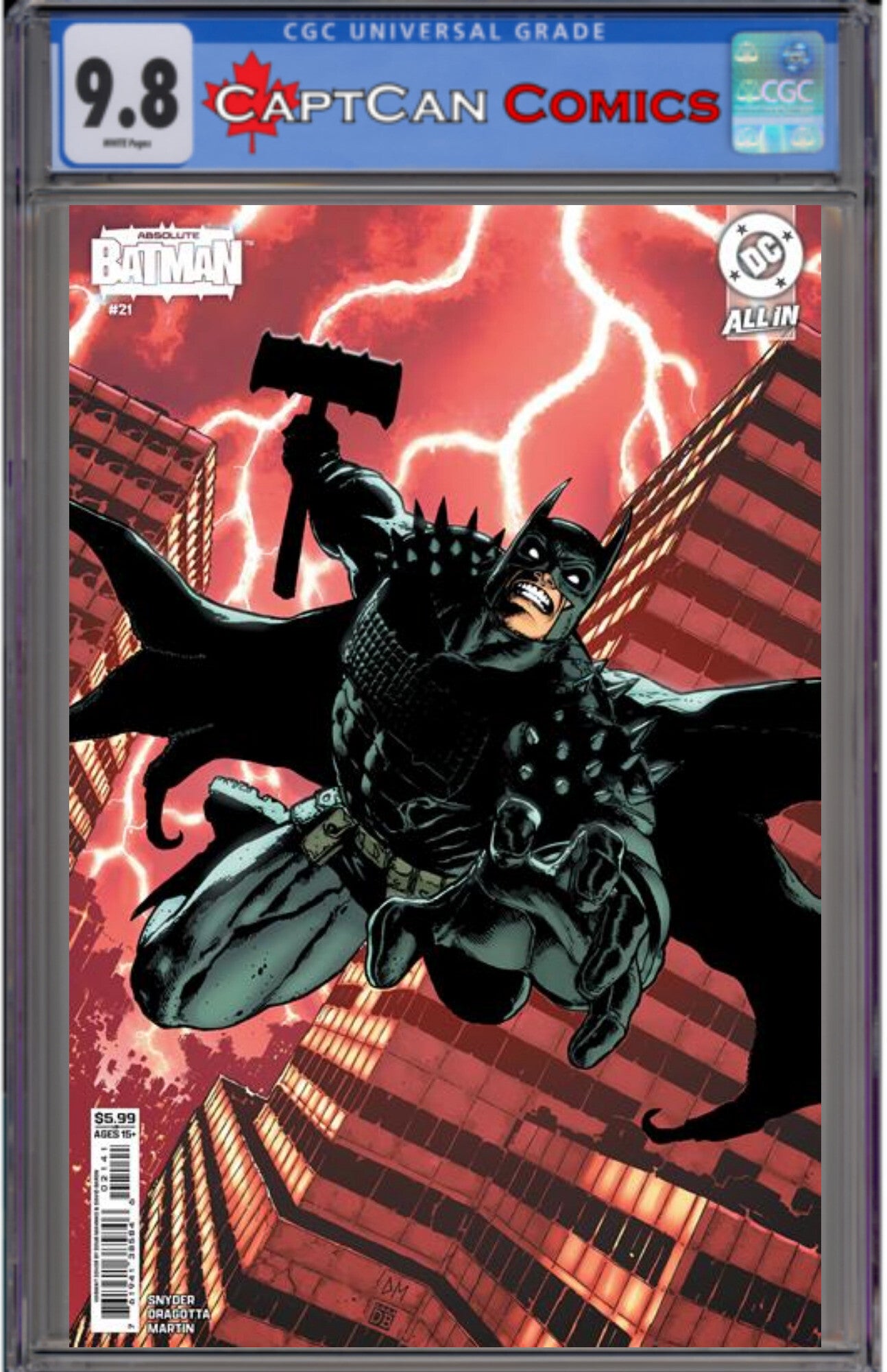 ABSOLUTE BATMAN #21 CVR D DOUG MAHNKE CARD STOCK VAR
