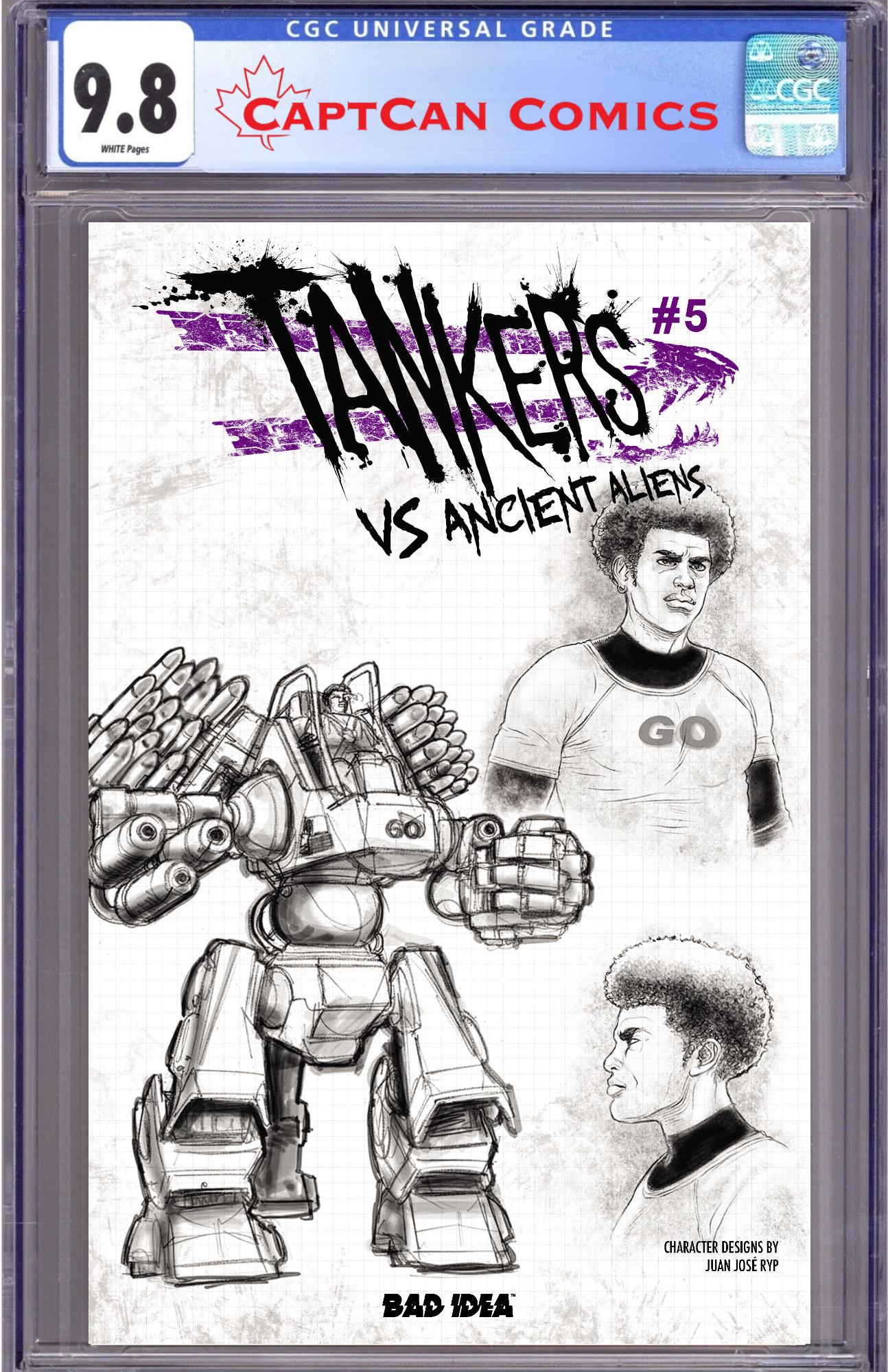 TANKERS VS ANCIENT ALIENS #5 (OF 5) CVR C JUAN JOSE RYP DESIGN VAR