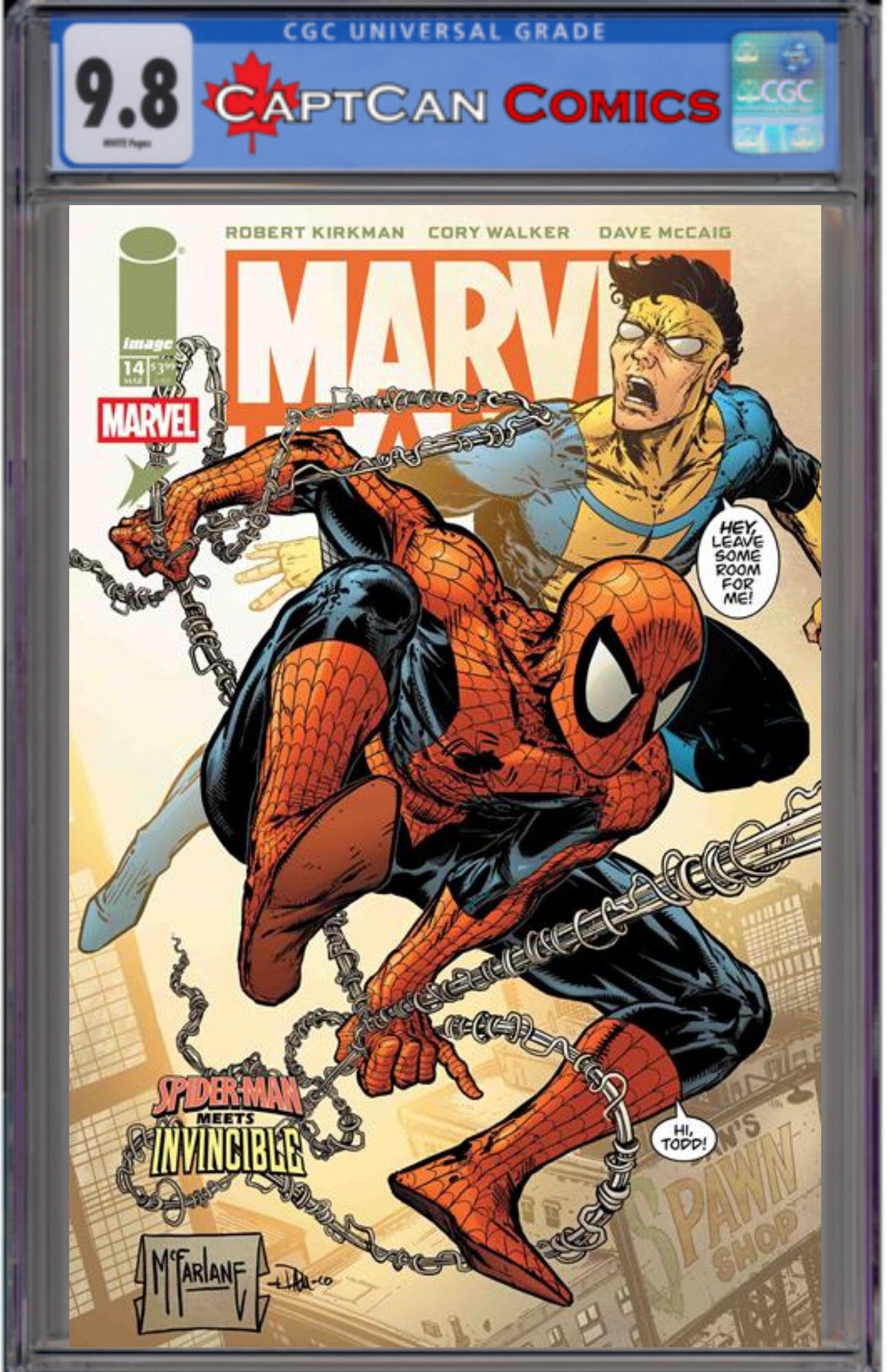 MARVEL TEAMUP #14 FACSIMILE EDITION CVR D TODD MCFARLANE & DAVE MCCAIG VAR