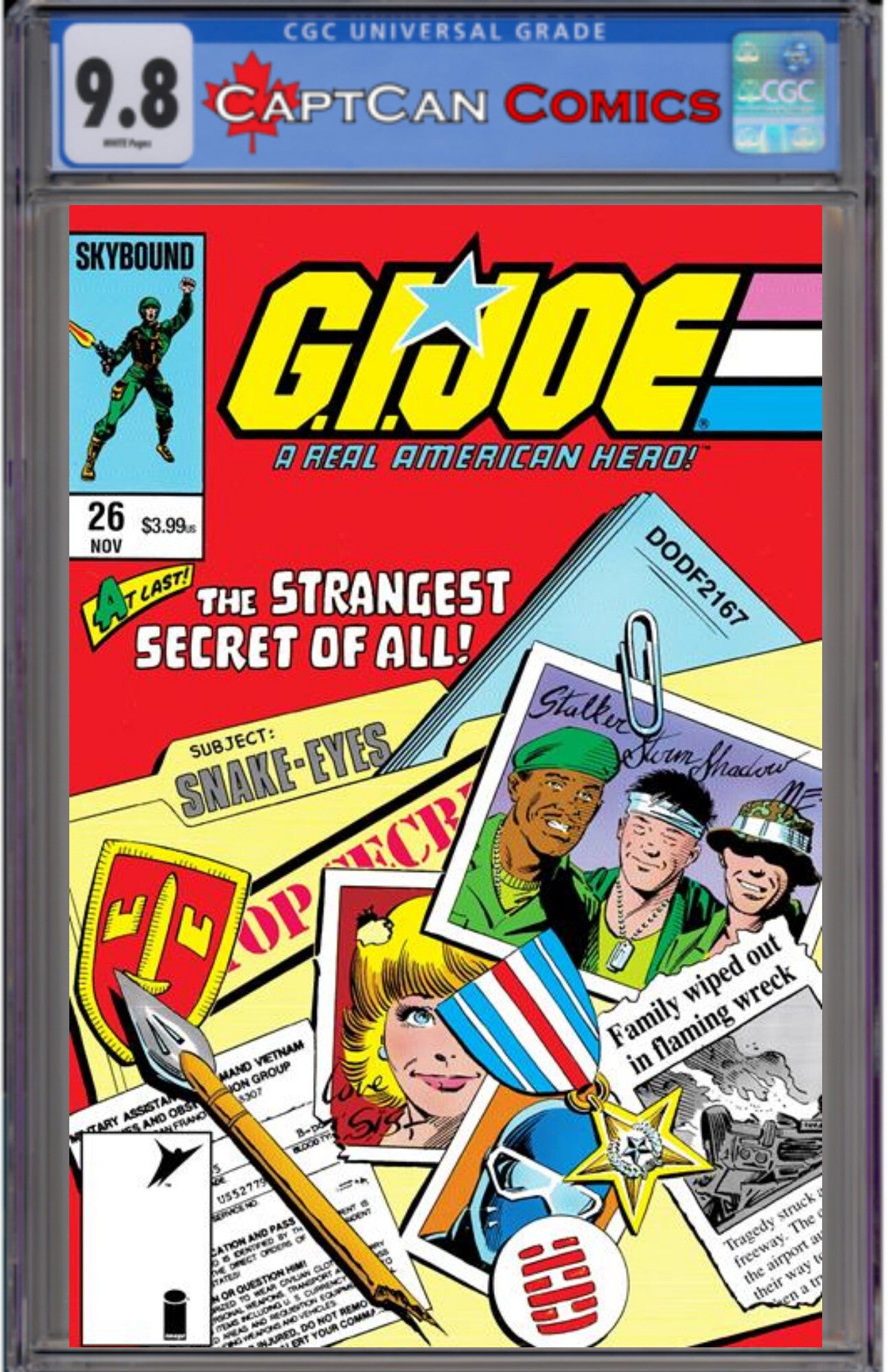 GI JOE A REAL AMERICAN HERO #26 HAMA FILES EDITION CVR A MIKE ZECK & BOB WIACEK