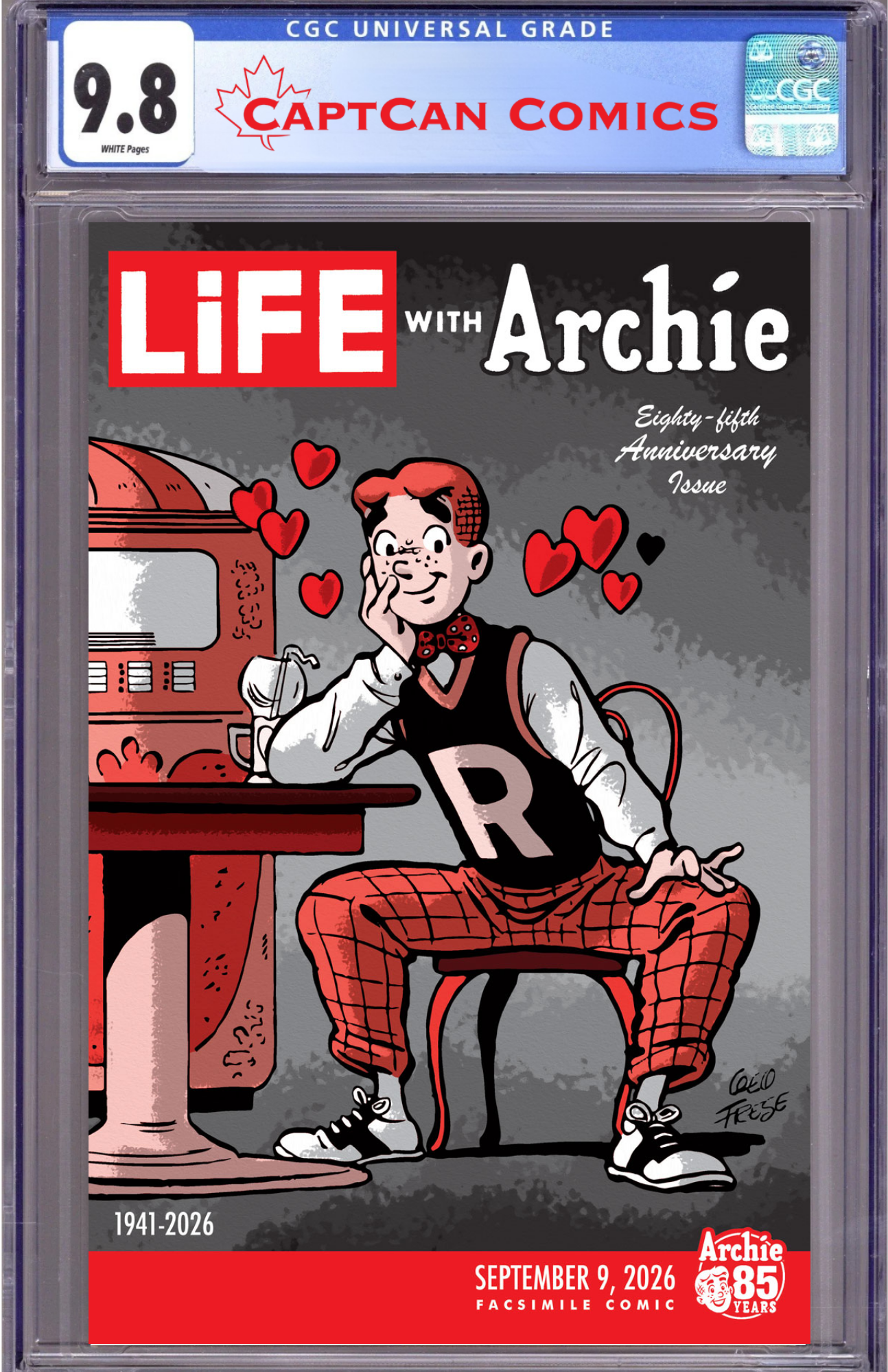 LIFE WITH ARCHIE #1 FACSIMILE CVR B GEORGE FRESE LIFE MAGAZINE VAR