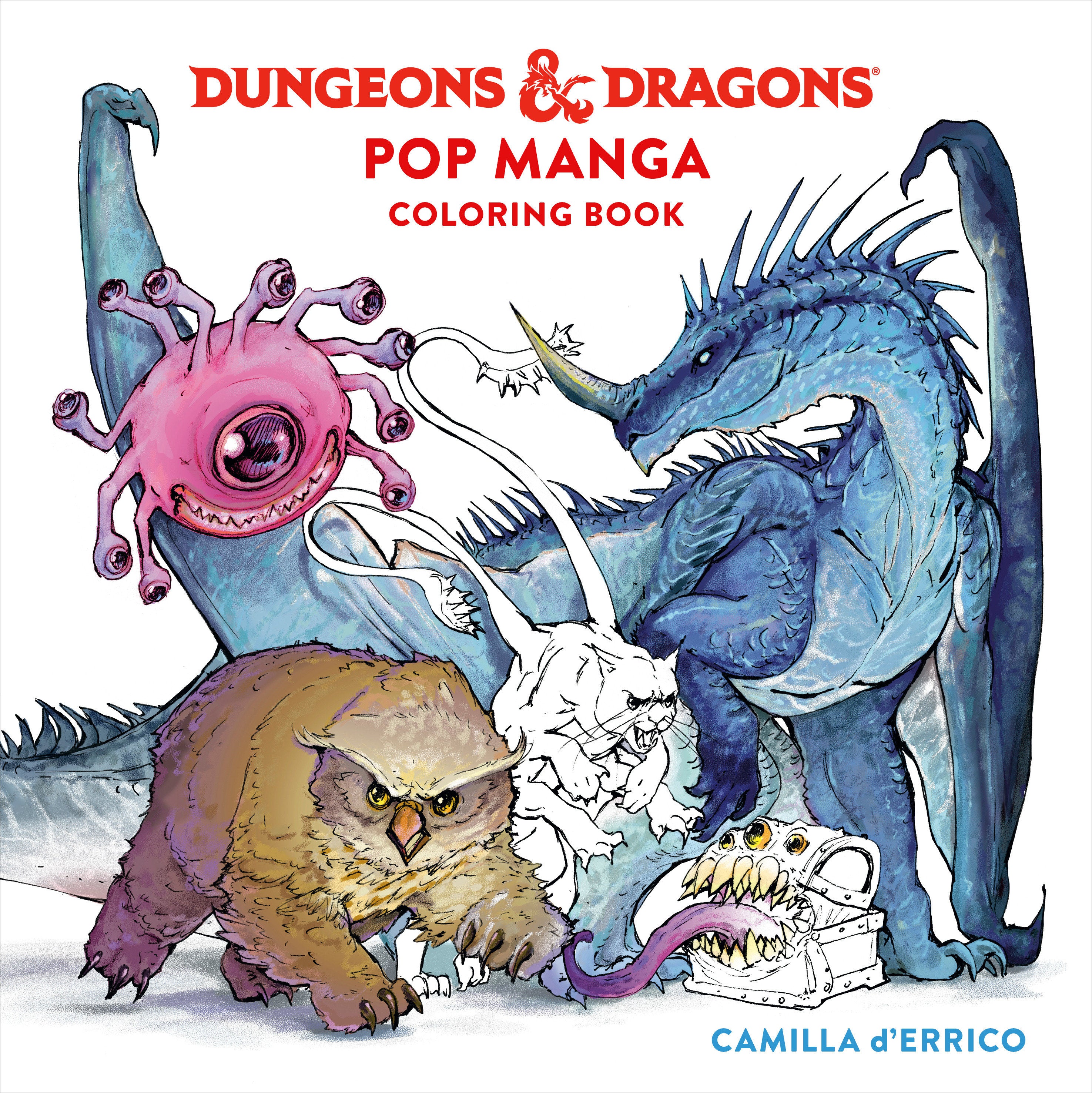 DUNGEONS & DRAGONS POP MANGA COLORING BOOK