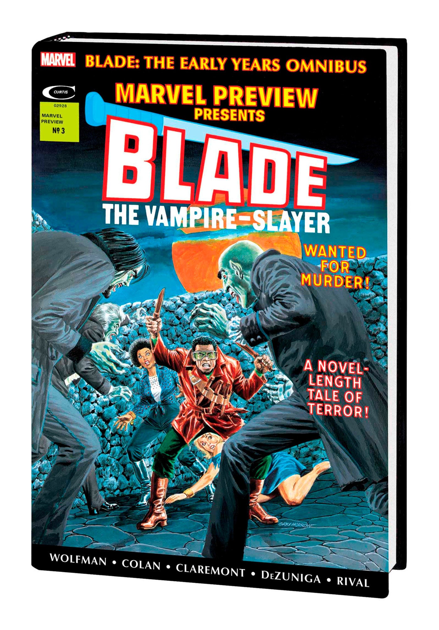 BLADE: THE EARLY YEARS OMNIBUS MORROW COVER [DM ONLY] HC