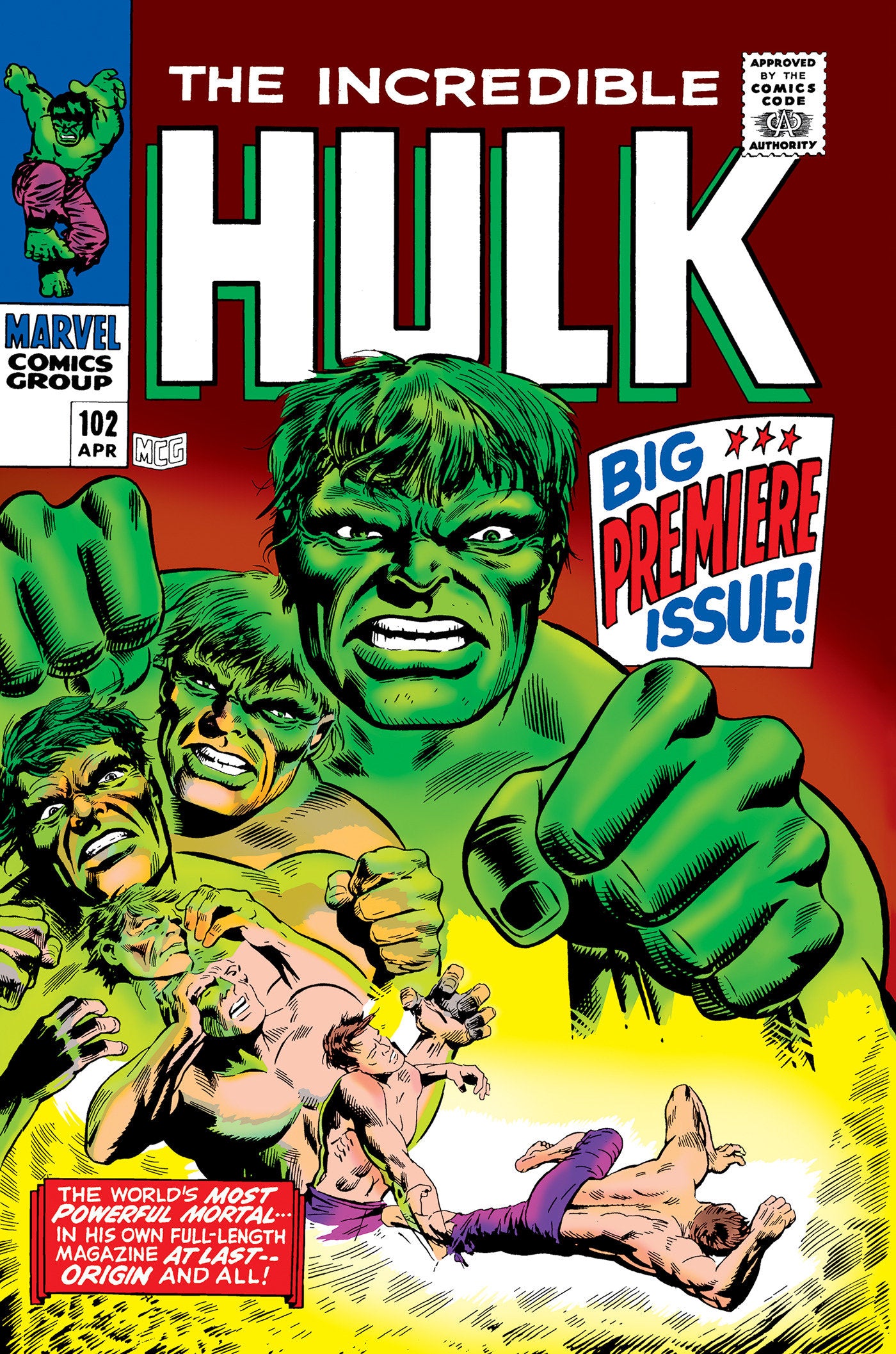 MIGHTY MARVEL MASTERWORKS: THE INCREDIBLE HULK VOL. 4 - LET THERE BE BATTLE ORIGINAL COVER [DM ONLY] TPB