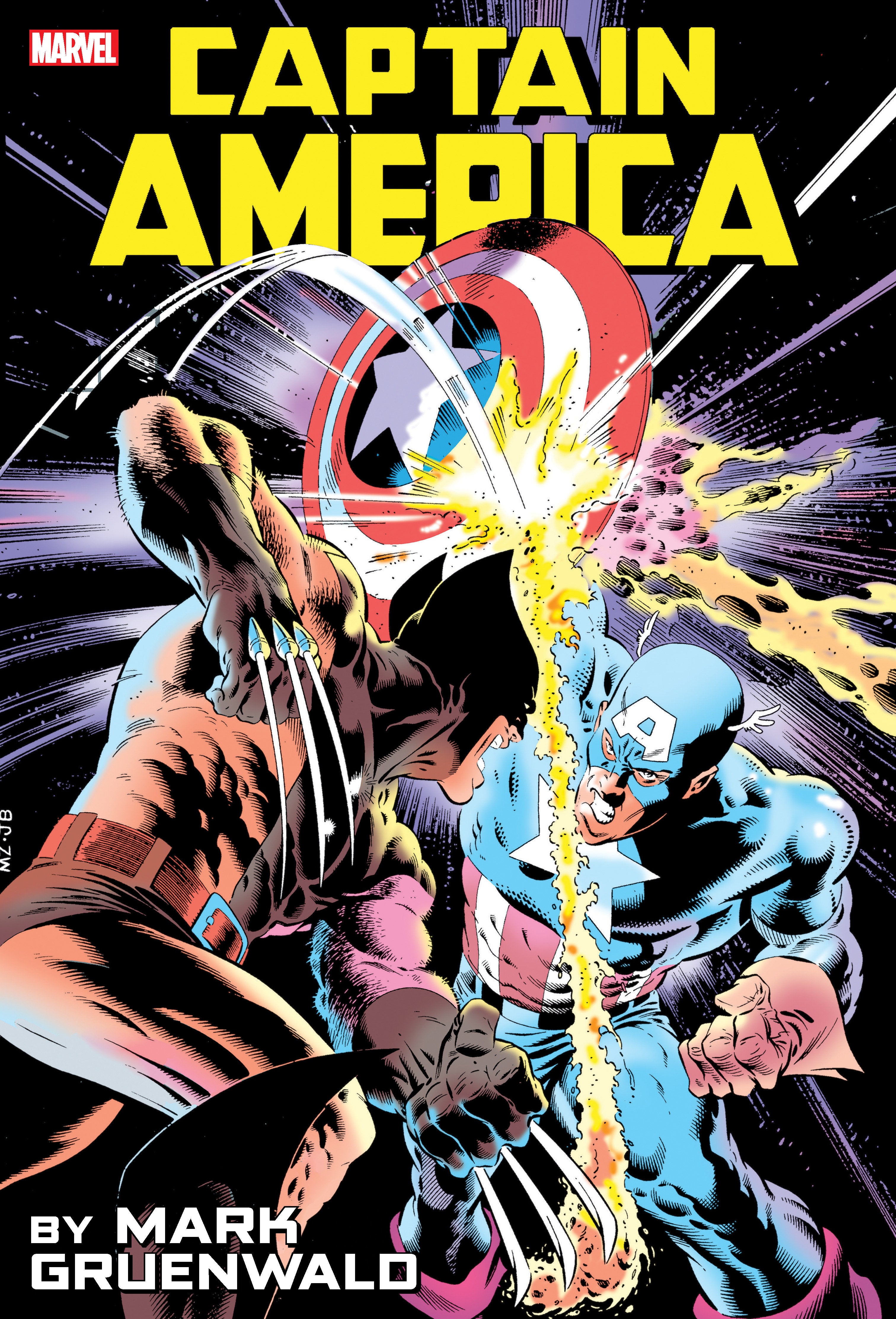 Captain America By Mark Gruenwald Omnibus Vol. 1 Zeck Captain America Vs. Wolverine Cover HC