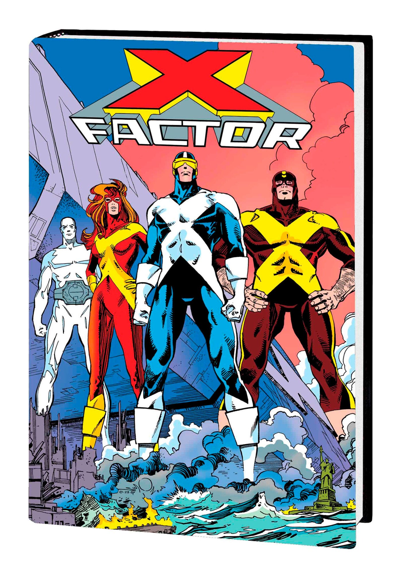 X-FACTOR: THE ORIGINAL X-MEN OMNIBUS VOL. 1 SIMONSON FALL OF THE MUTANTS COVER [DM ONLY] HC