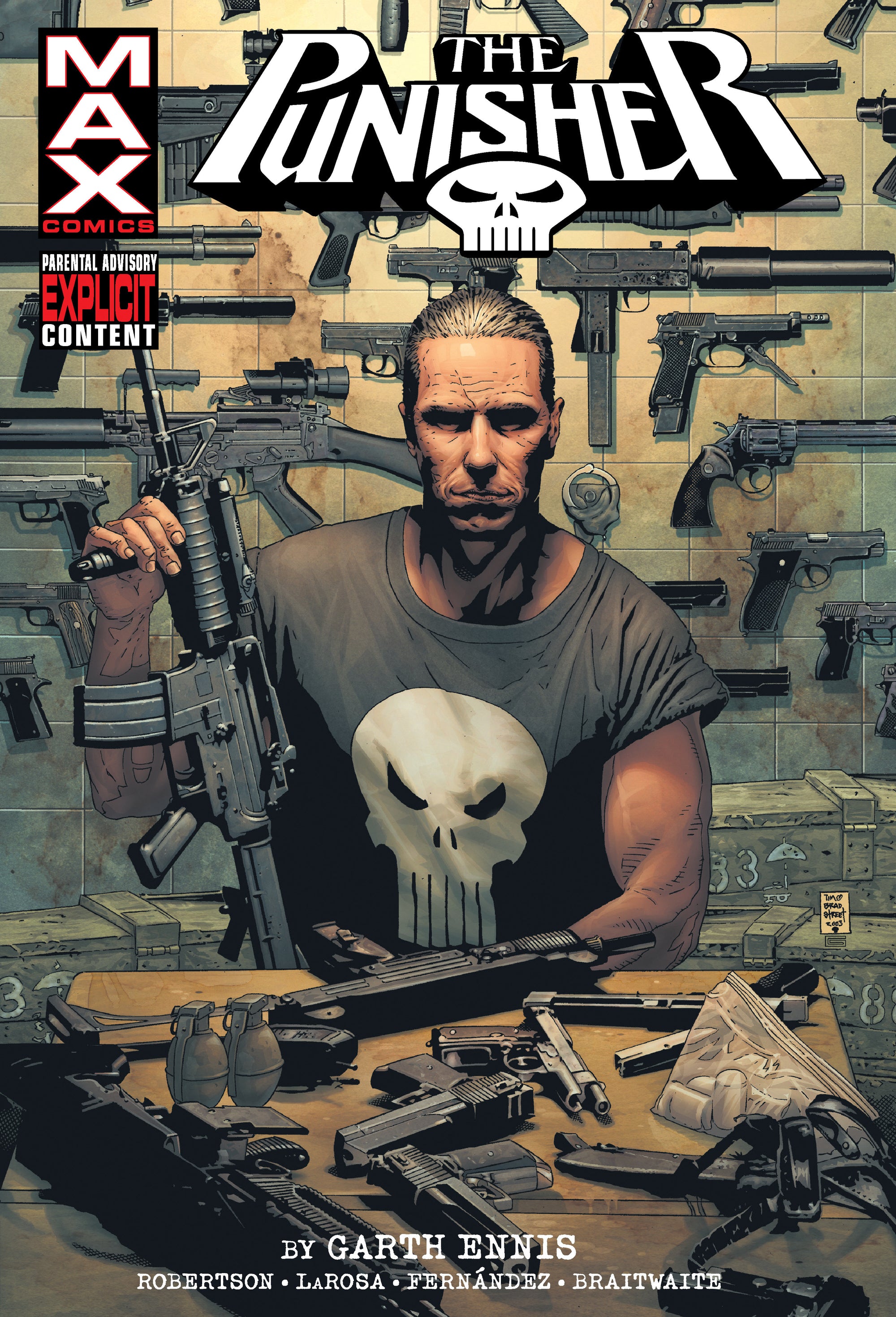 PUNISHER MAX BY GARTH ENNIS OMNIBUS VOL. 1 BRADSTREET COVER [NEW PRINTING] HC